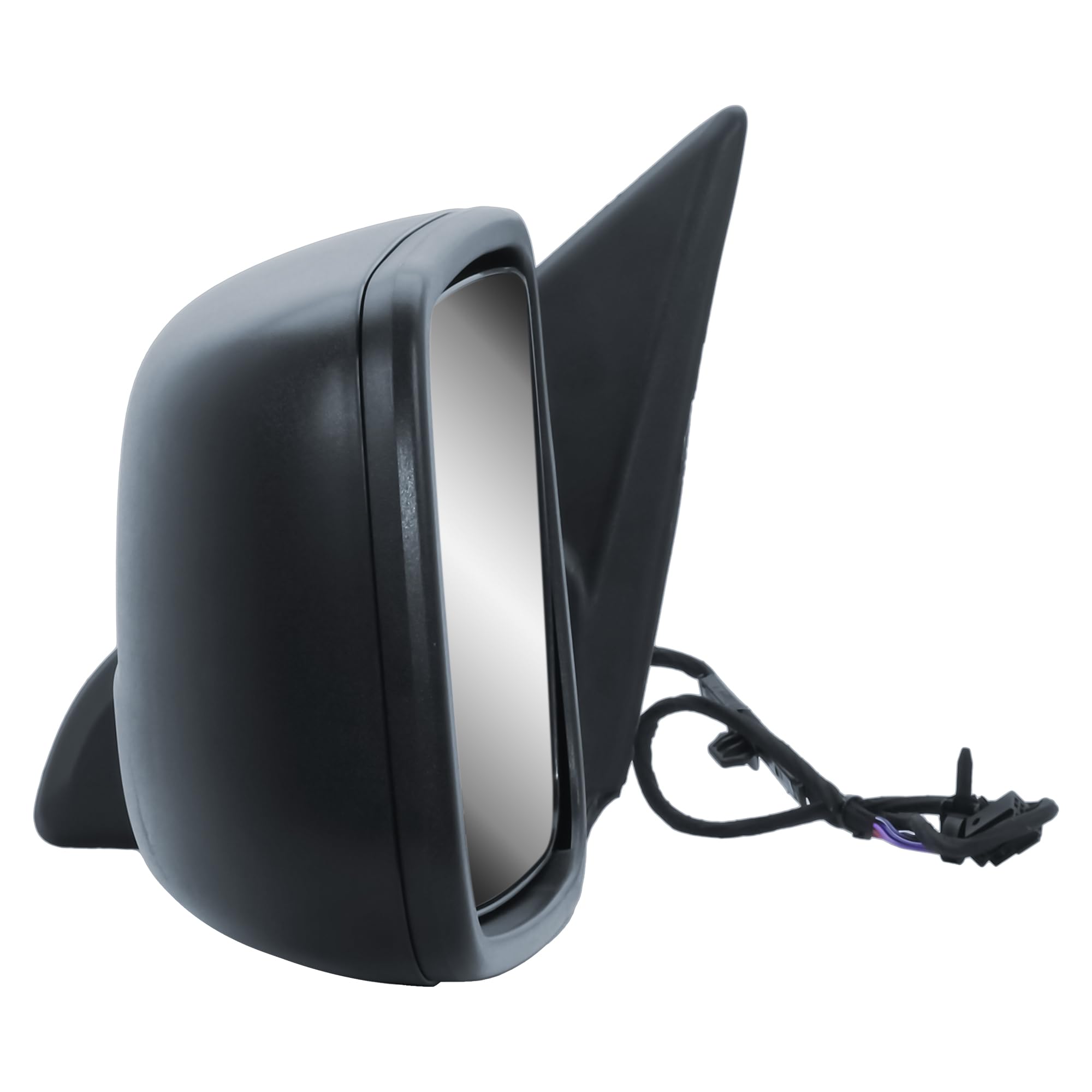 LONGLING Driver Left Side Door Mirror - Power Heated, Manual Folding, Temperature Sensor, Textured Plastic for Ram 1500/2500 2014-2022