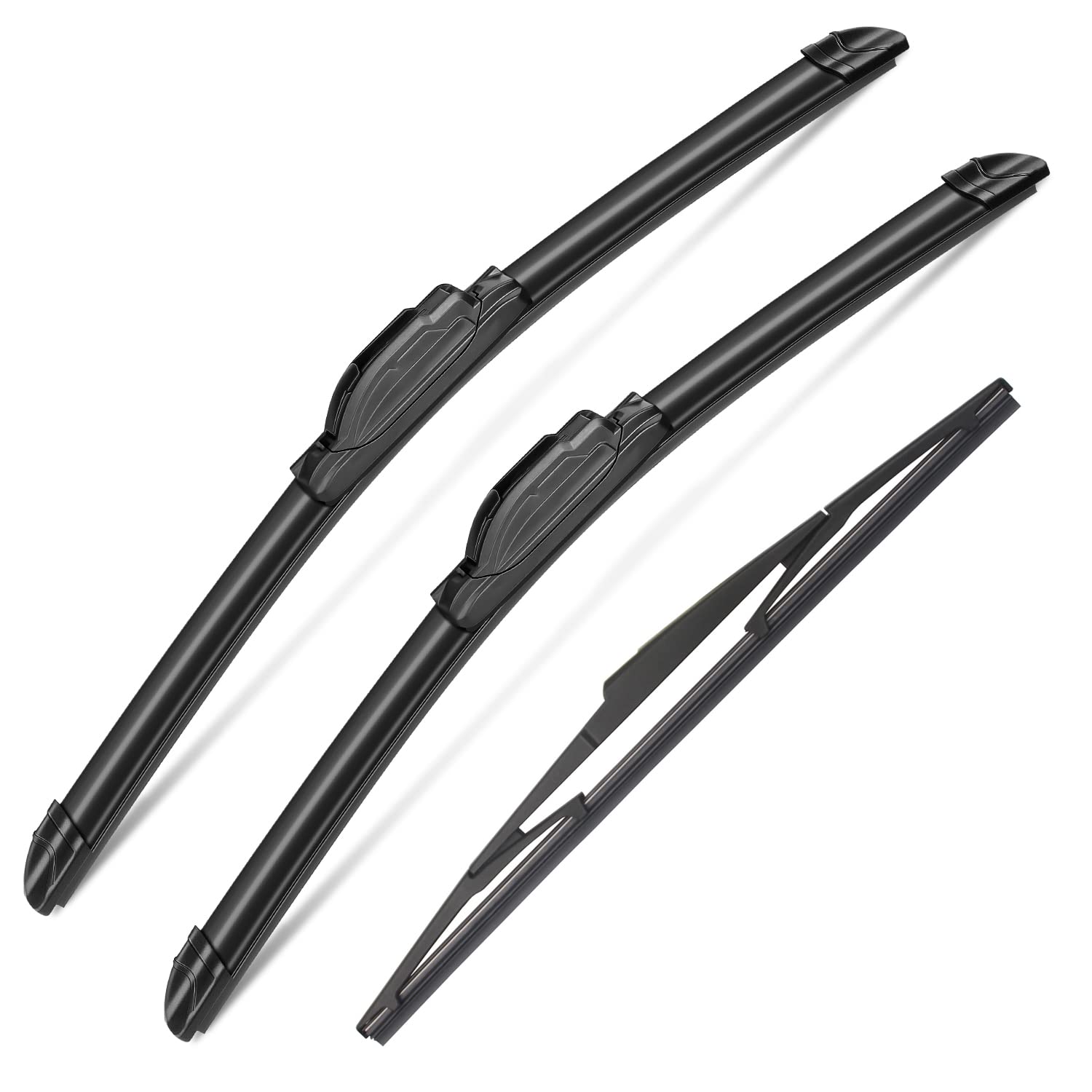 sctioansn Windshield Wipers - 3Pcs Set for Nissan Versa 2007-2011, 26"/14"/14D, AA Grade Natural Rubber, J-Hook