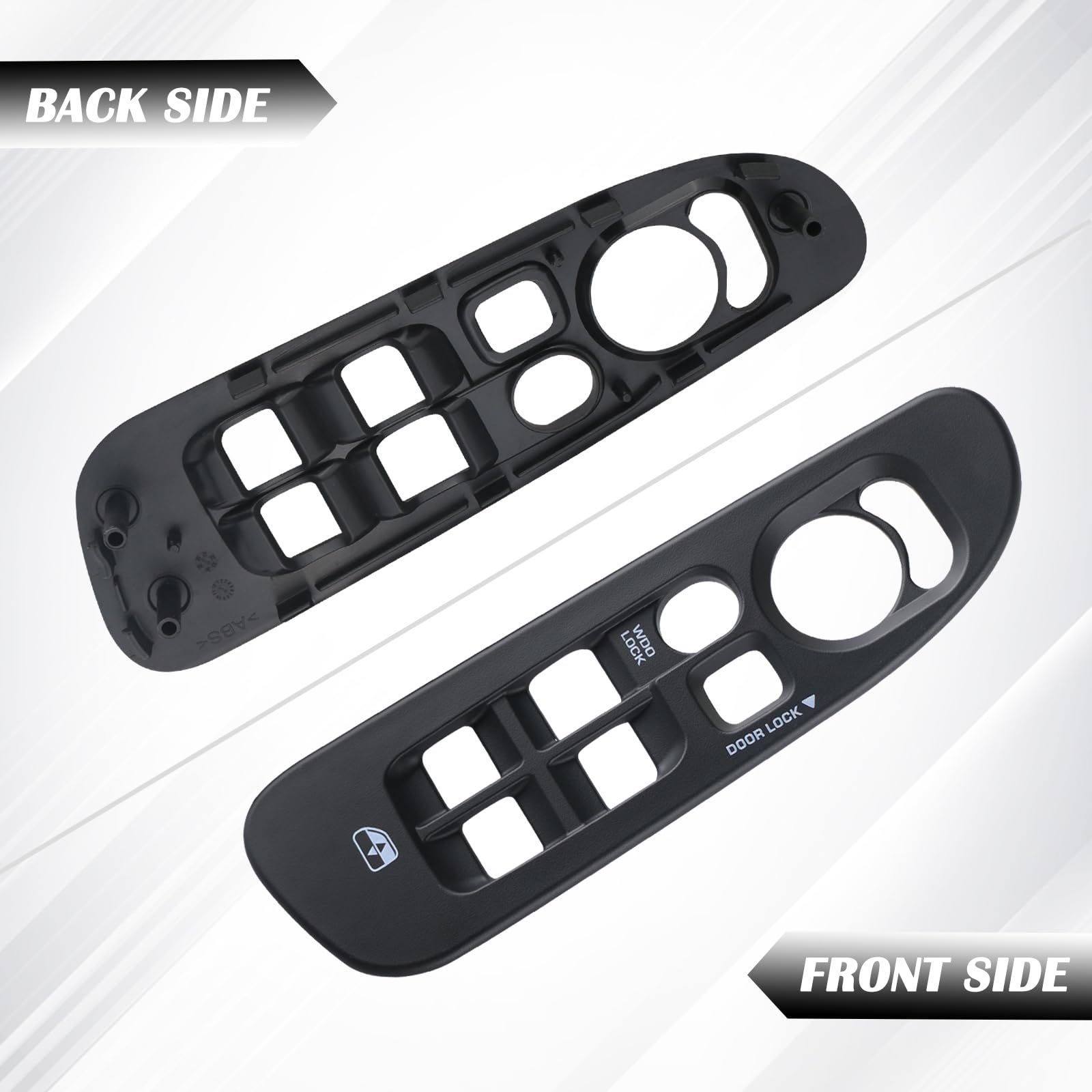 Black Master Power Door Window Switch Bezel Front Driver Side | for 2002-2008 Dodge Ram 1500 2500 3500 Quad Cab,2006-2008 Dodge