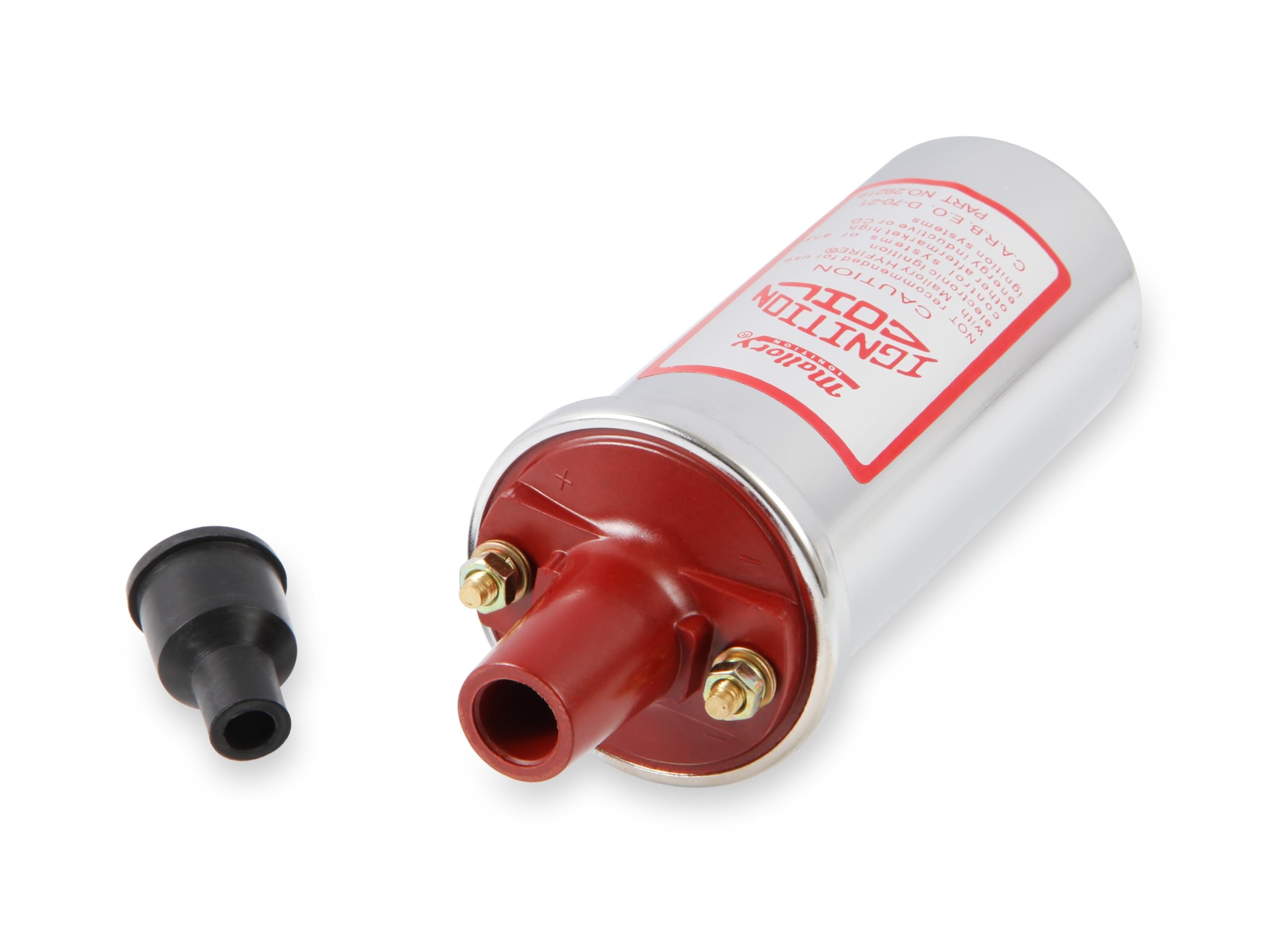 Mallory Ignition Universal Chrome Canister Coil, Model 29219, Plastic, No Color, No Size