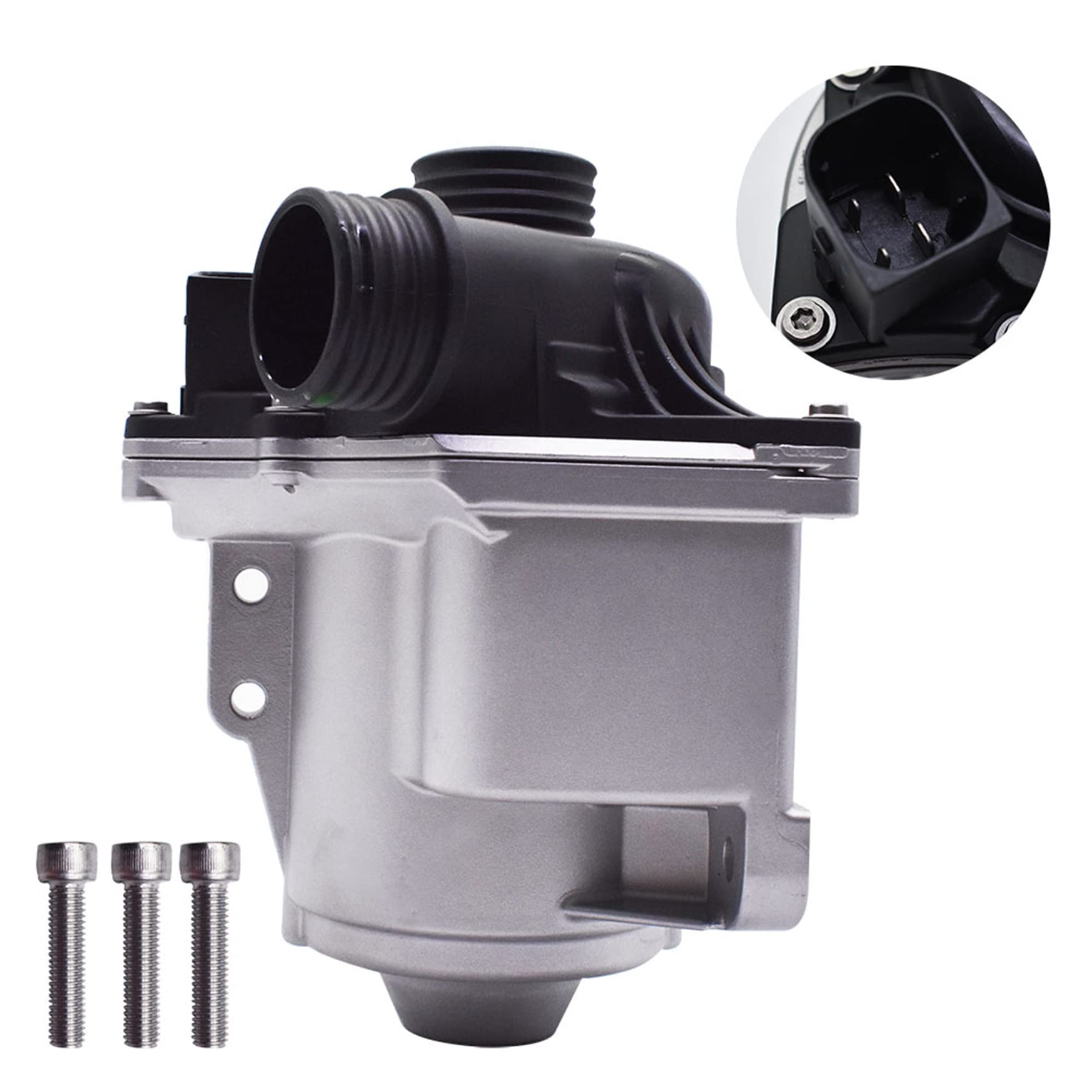 WFLNHB Electric Engine Water Pump Bolts and Thermostat 11537549476 Replacement for BMW 640i 535i 740i 740Li 535xi X1 X3 X4 X5 X6
