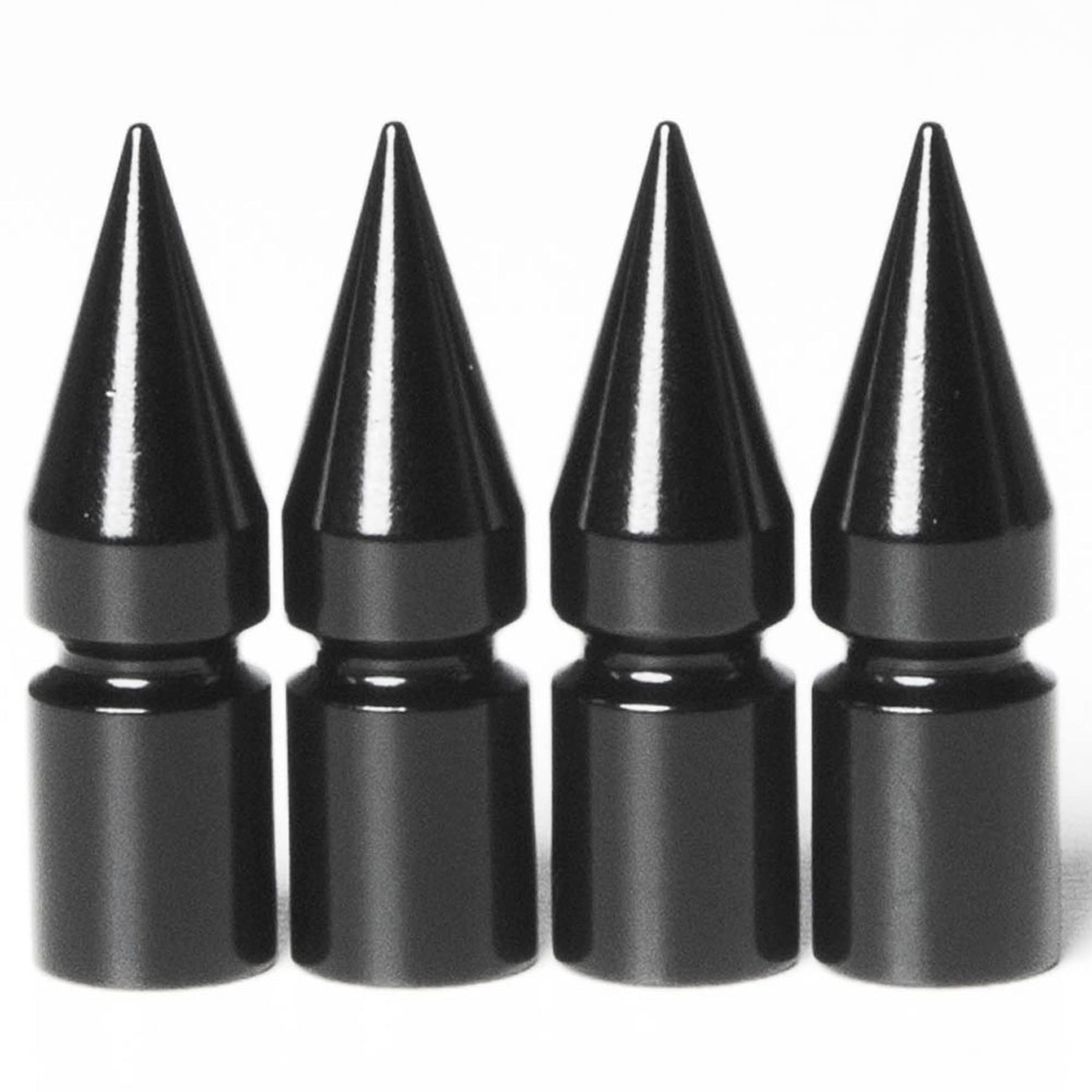 Circuit Performance Vc6 Series Black Aluminum Spiked Valve Stem Caps (Set Of 4)