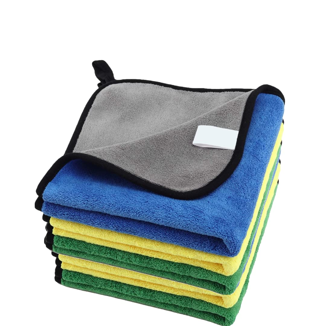 Auto Hub Microfiber Car Cleaning Cloth  OG Soft 800 GSM (30x40 cm) Microfiber Cloth For Car And Bike  Scratchless Drying And D