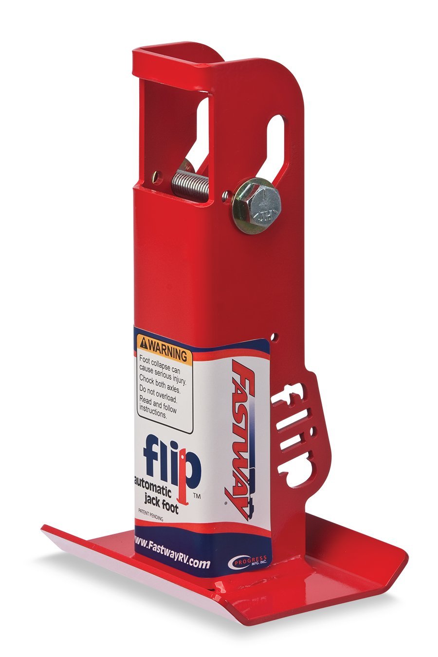 Fastway Flip 88-00-6500 Trailer Tongue Automatic Fold-Up Jack Foot Plate For 2 1/4'' Jacks-6'' Extension (2-Inch Inner Jack Tube