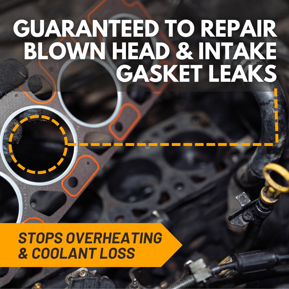 Bar's Leaks HG-1-4PK Blown Head Gasket Repair - 33.8 oz, Pack of 4, Carbon Material
