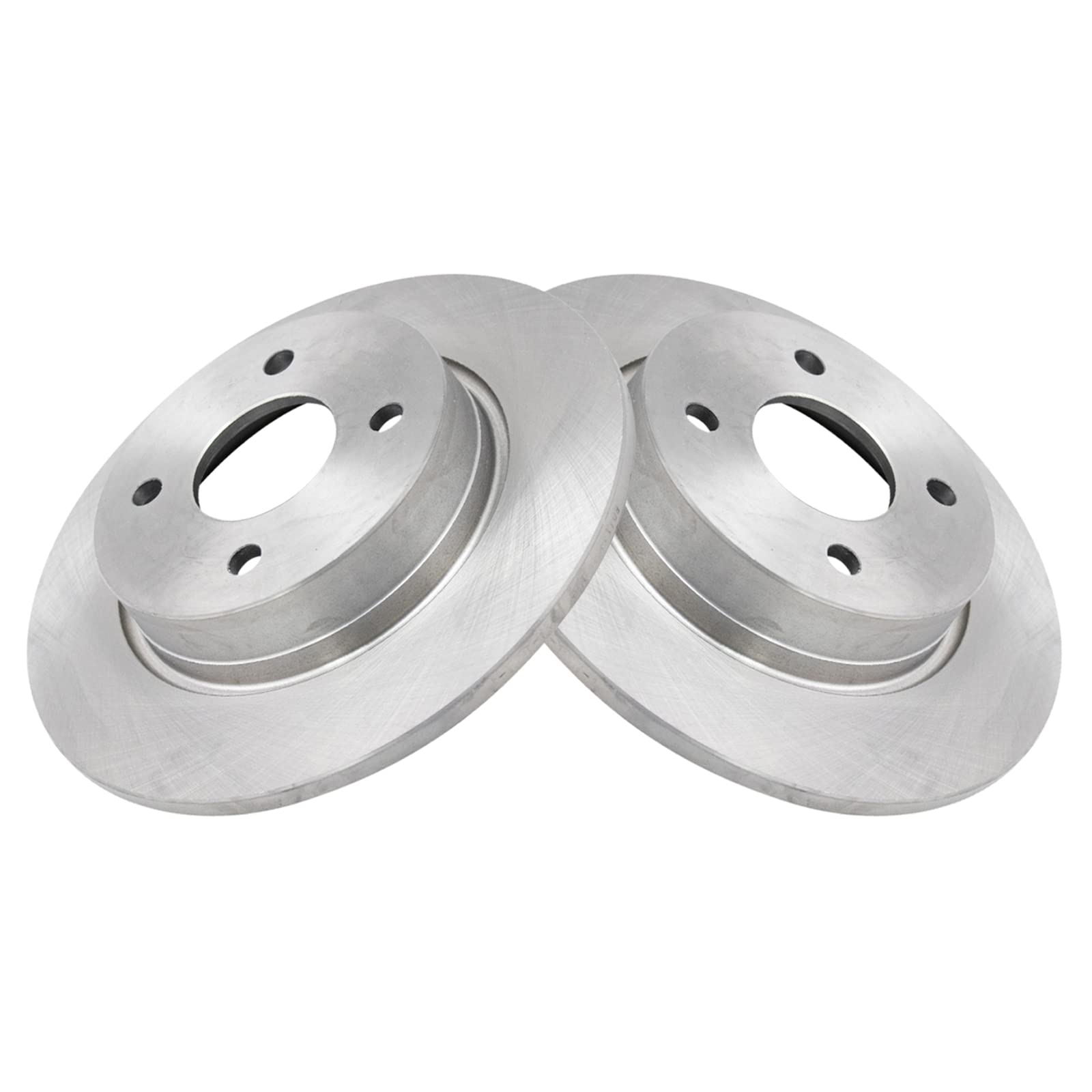 Trq Rear Brake Rotors Set Solid Compatible With 2018-2021 Ford Ecosport