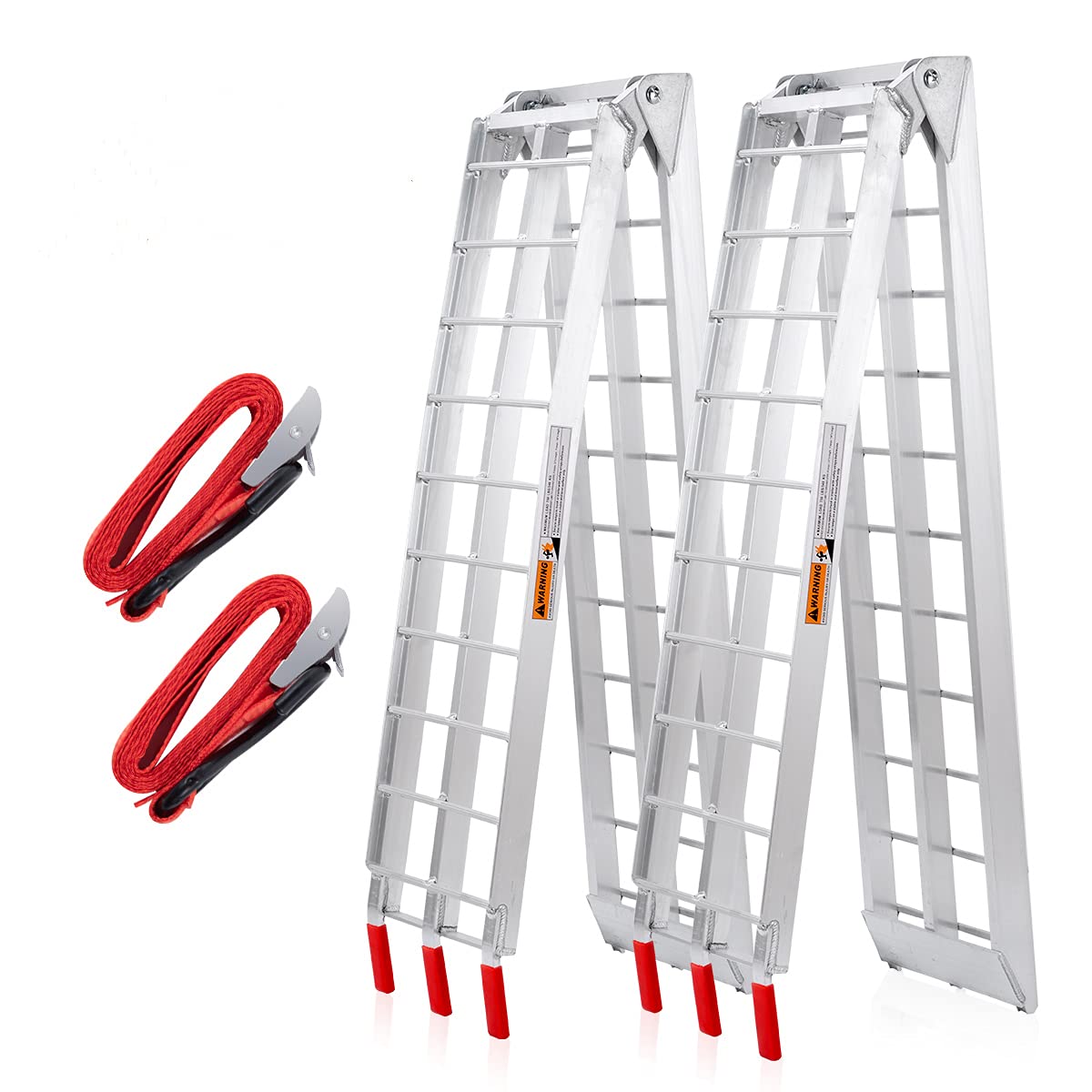 Vendav Atv Ramps Aluminum Folding Loading Ramps 1500Lbs Capacity 7.5Ft,2Pc Lightweight Portable Ramps Truck Ramps Motorcycle Ramps 4 Wheeler Ramps For Pickup Trucks,Trailer,Lawn Mower,Dirt Bike.