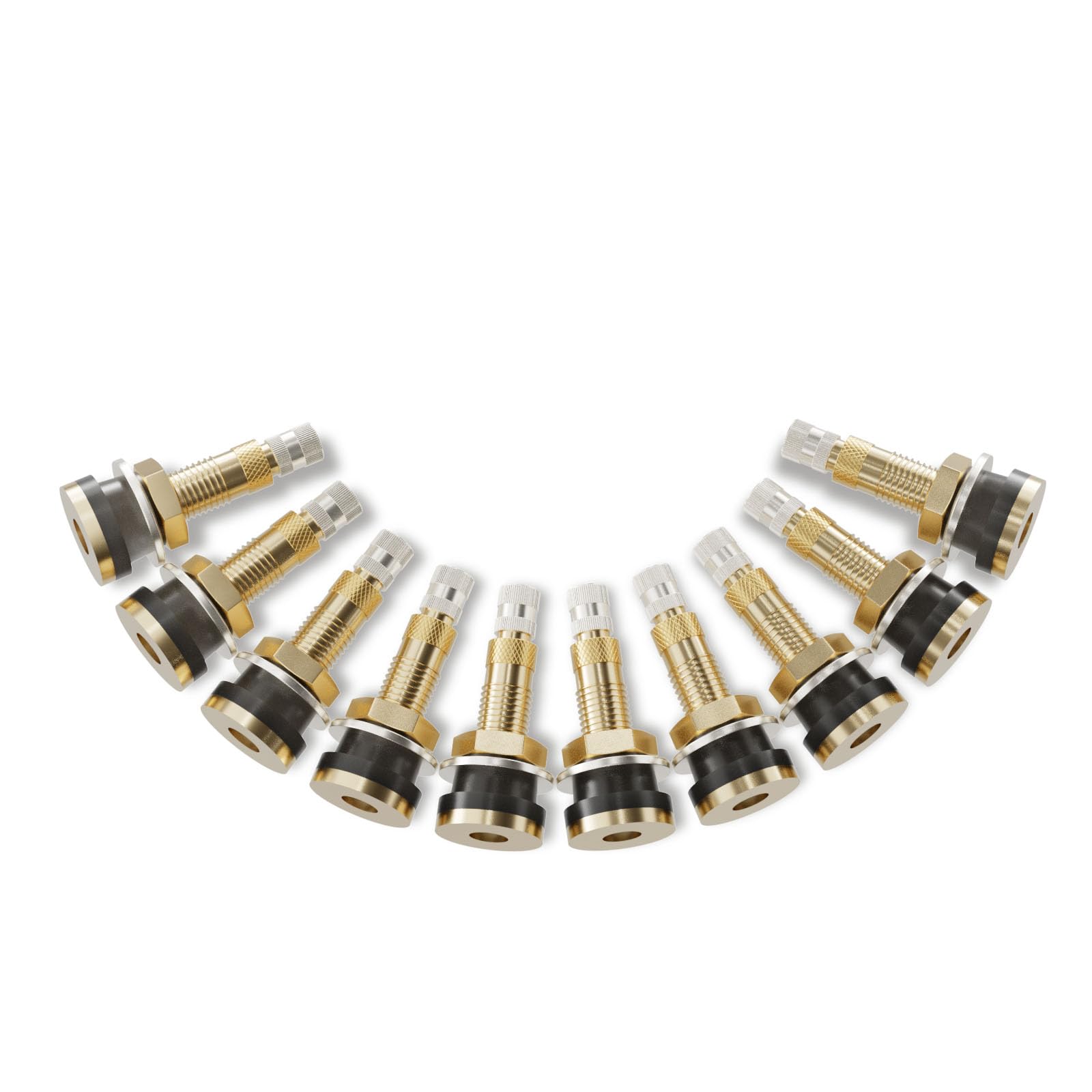 Ckauto Tr618A Tubeless Tire Valve Stems, 1.875 Metal Valve Stems, Climp-In Brass Tire Valve Stem With Valve Stem Core For Rim F.