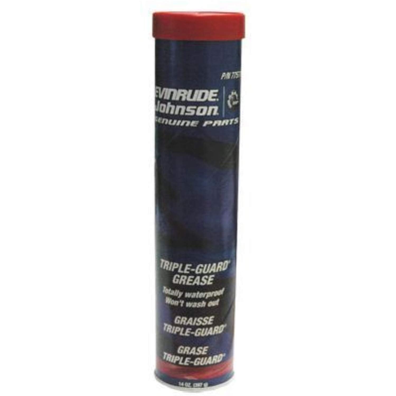 Johnson Evinrude OEM Triple-Guard Marine Grease - 14 oz Cartridge, Ideal for Marine Applications
