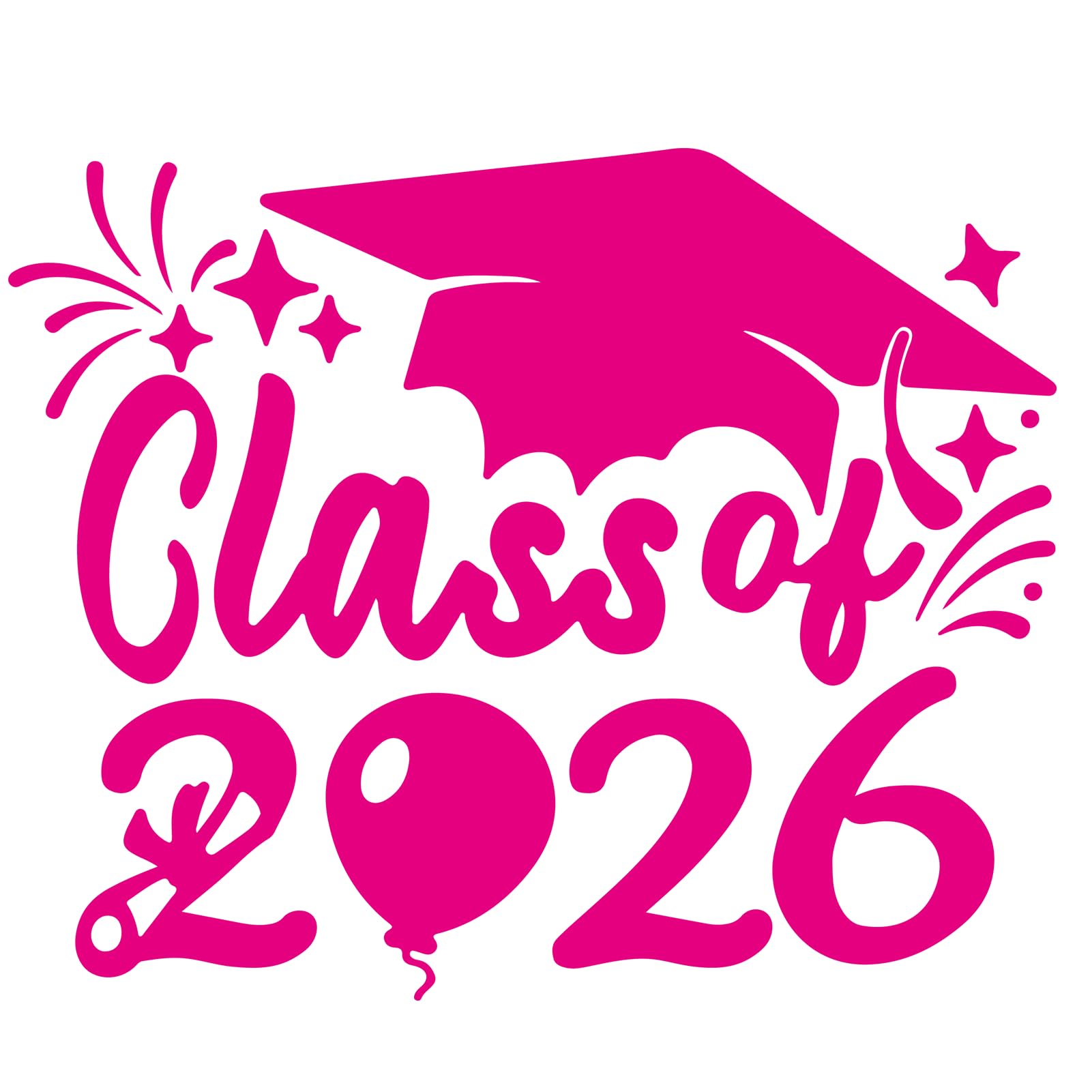 Worximmii 2   Class of 2026 Car Sticker & Graduation Hat Sticker Removable Graduate Decal 8x 7.1 Waterproof Vinyl Decals Arts & 