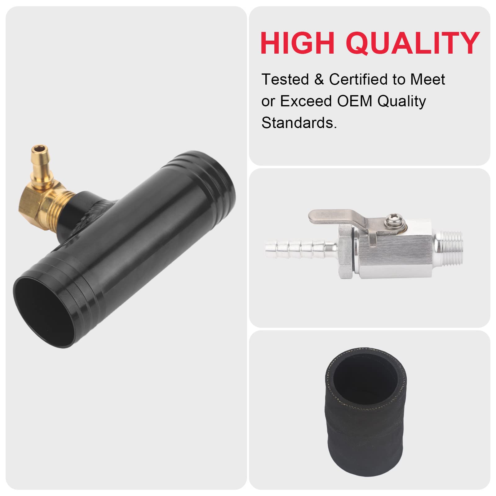 VASTAUTO Auxiliary Fuel Tank Install Kit for Ford, Dodge, Ram, Chevy, GMC - Model VA-11025, 1.5" Fill Line, Gravity Fueled