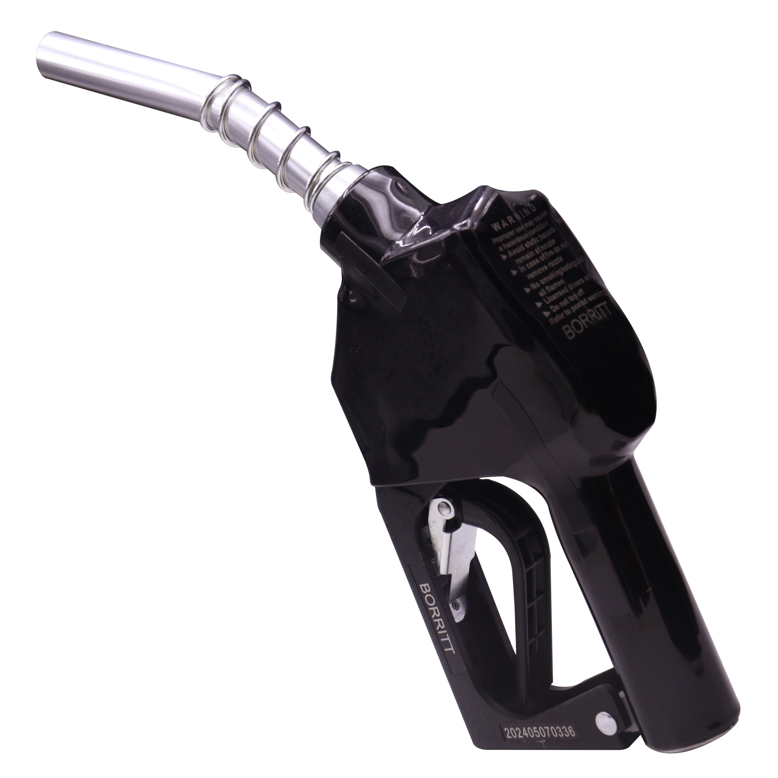 BORRITT Black 3/4'' inch NPT Automatic Shut-Off Fuel Nozzle Fuel Refilling Tool Perfect For Gas Stations,Industry,Transportation