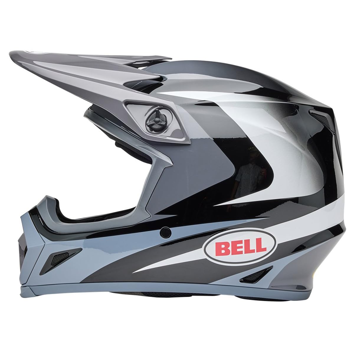 Bell Mx-9 Mips Dirt Helmet (Gloss Jackal Black/White - Small)