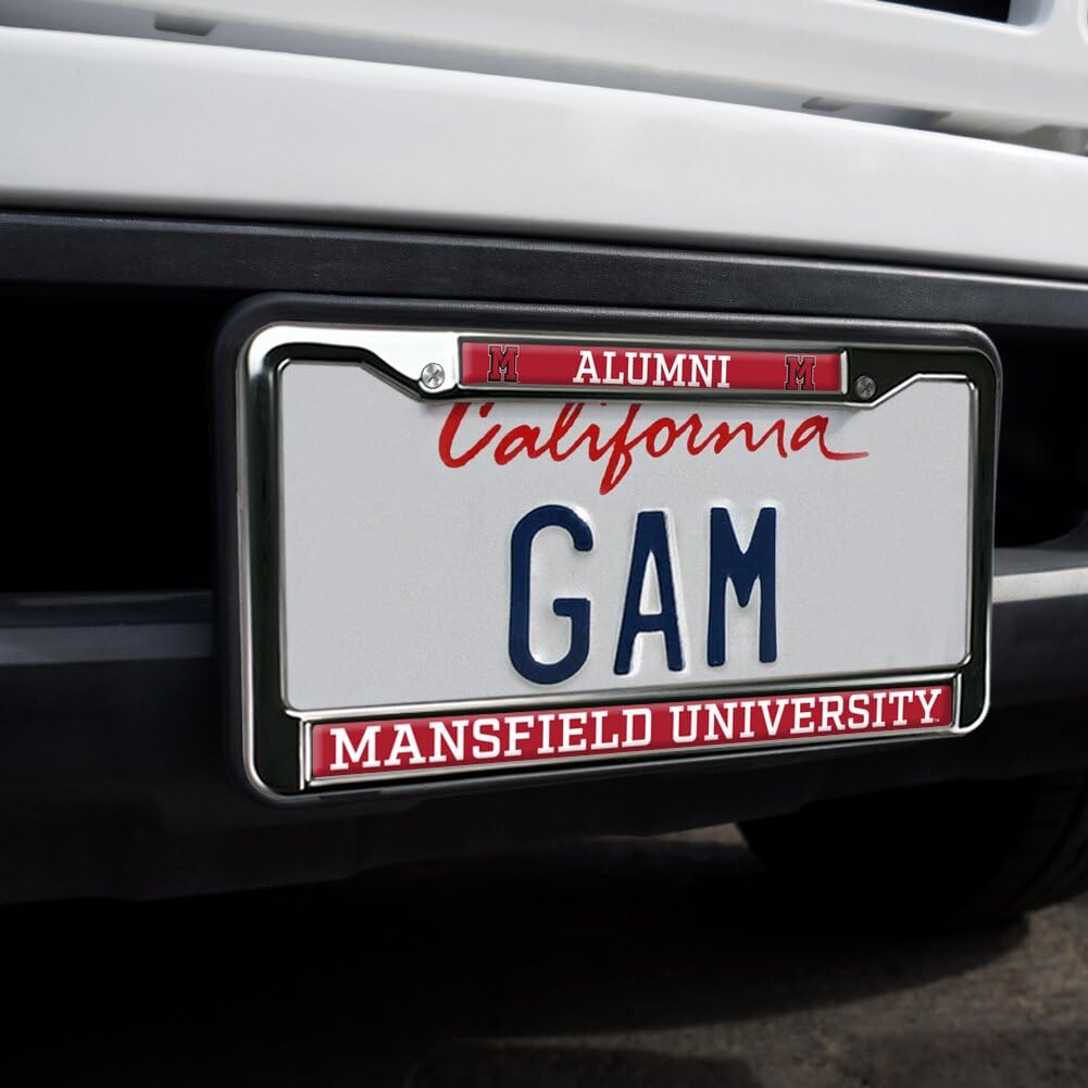 Mansfield University Alumni Full Size Standard License Plate Metal Frame