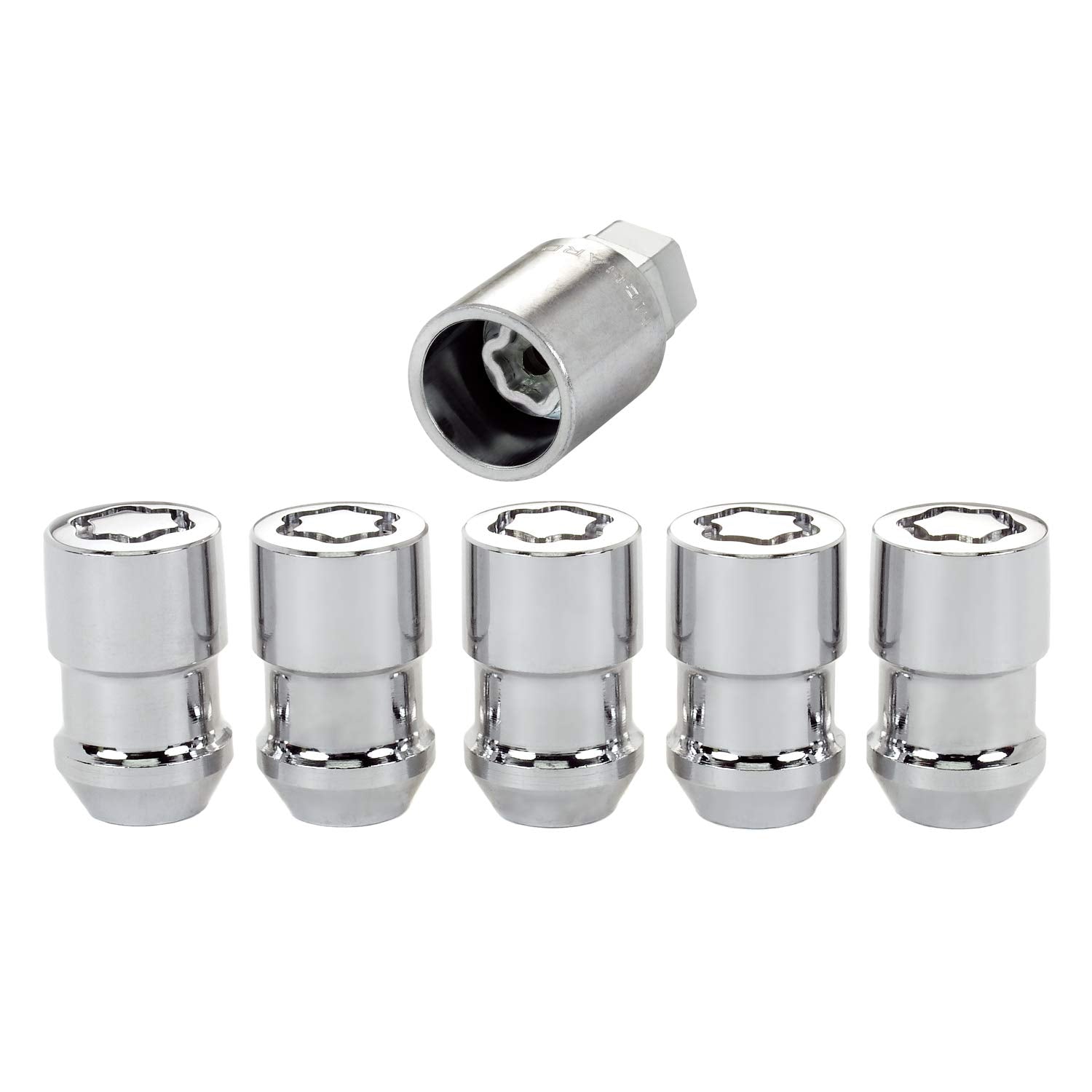 Mcgard 24538 Chrome Cone Seat Wheel Lock (1/2-20 Thread Size) - Set Of 5