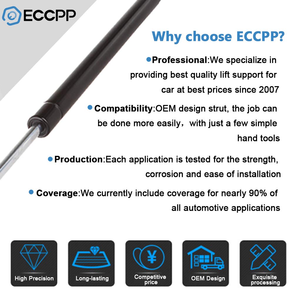 Eccpp Lift Supports 2 Hood 2 Liftgate 2 Window Struts Gas Springs Shocks For Jeep Grand Cherokee 1999 2000 2001 2002 2003 2004 S