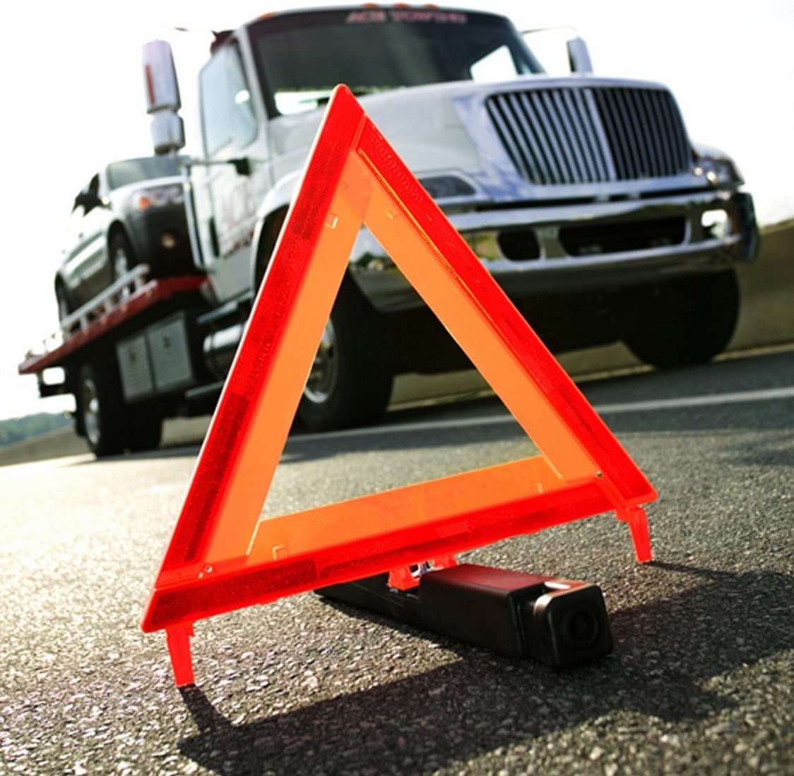 Cartman 12 Pack Warning Triangle Dot Approved, Identical To United States Fmvss 571.125, Reflective Warning Road Safety Triangle
