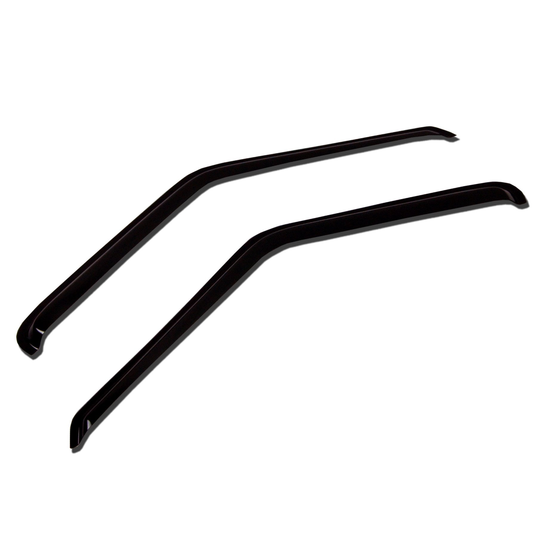 TuningPros WV-359 Window Visor Deflector Rain Guard Dark Smoke 2-pc Set