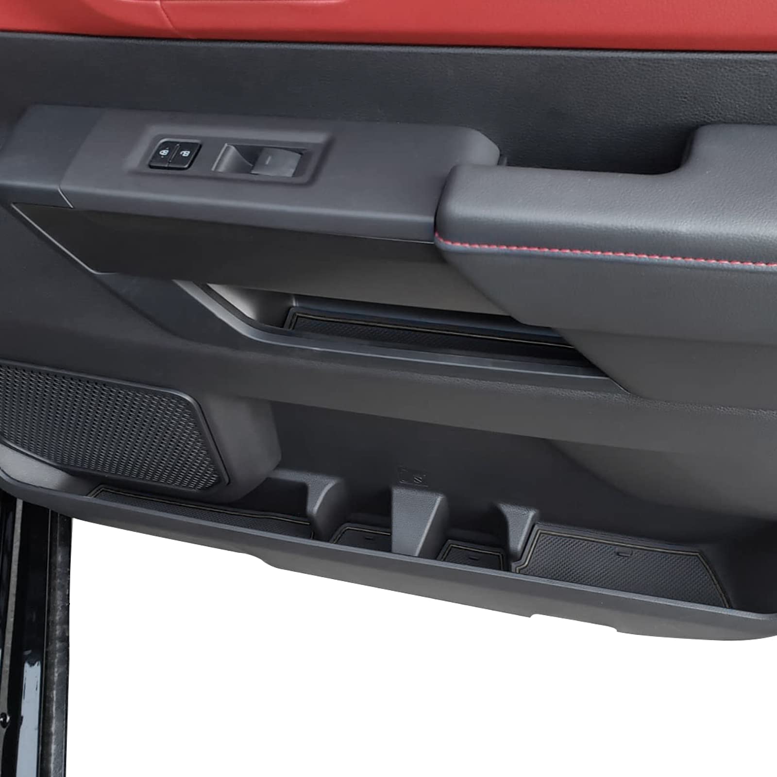 JDMCAR Cup Holder Inserts Kit - 30 PC Set, Non-Slip Anti Dust, Compatible with Toyota Tundra 2022-2026, Black Trim, Rubber Pads