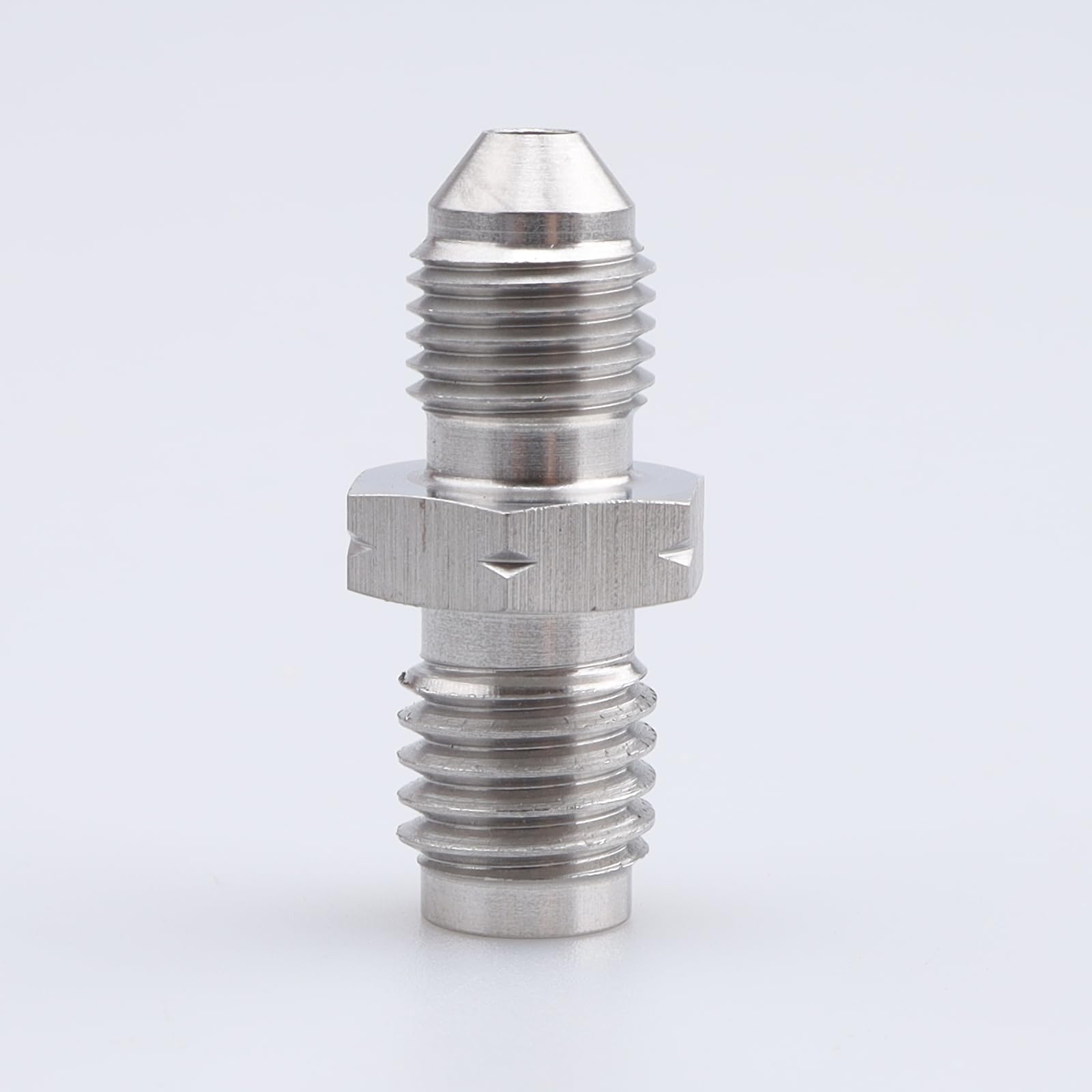 AC PERFORMANCE -3 AN Male Flare to M10 x 1.5 Inverted Seat Straight Stainless Steel AN3 3/8x24 Male Thread Flare Brake Line Unio