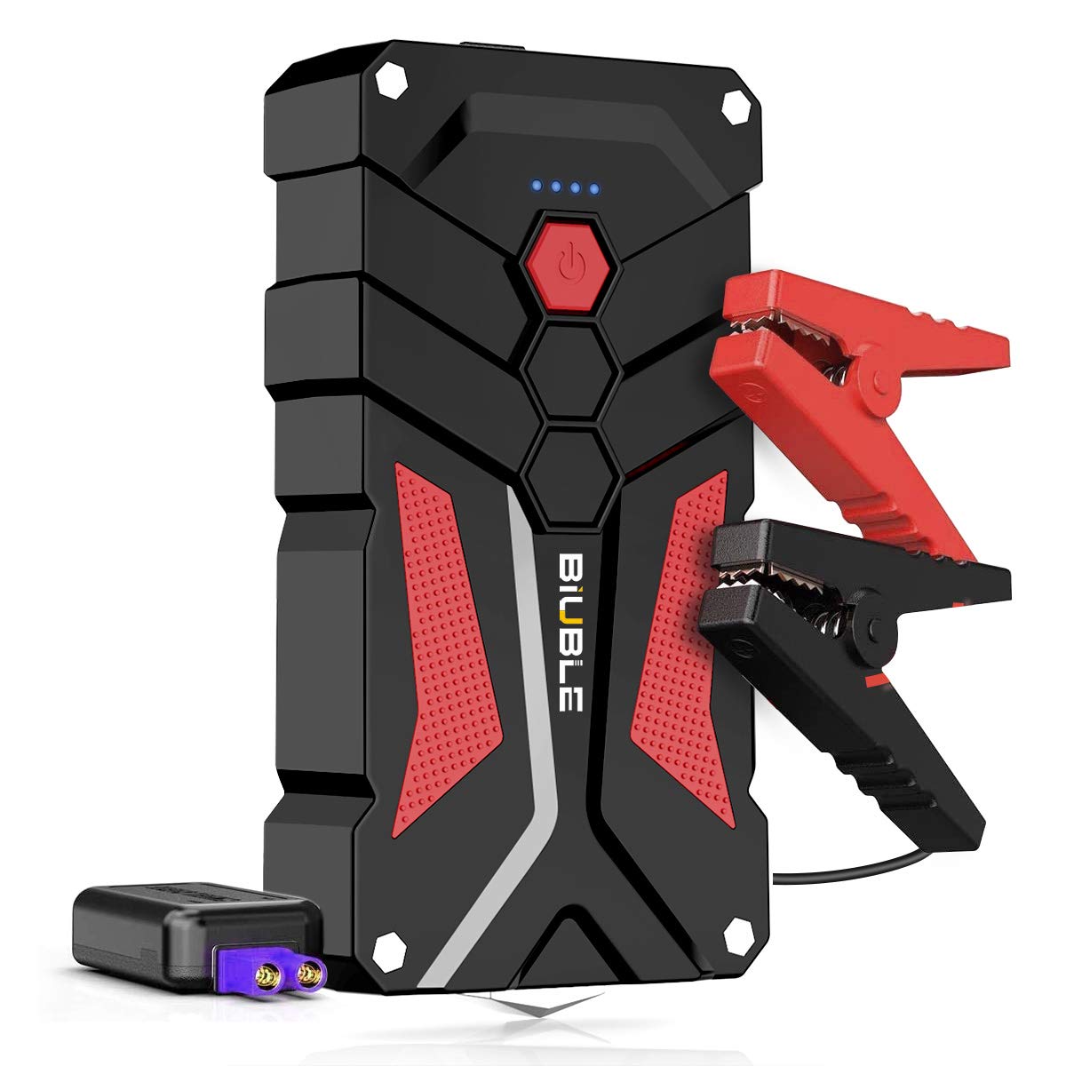 Biuble Jump Starter Car Jump Starter Auto Battery Booster Pack 3000A Peak 12V With Usb Quick Charge 3.0,Lithium Jump Box With Le