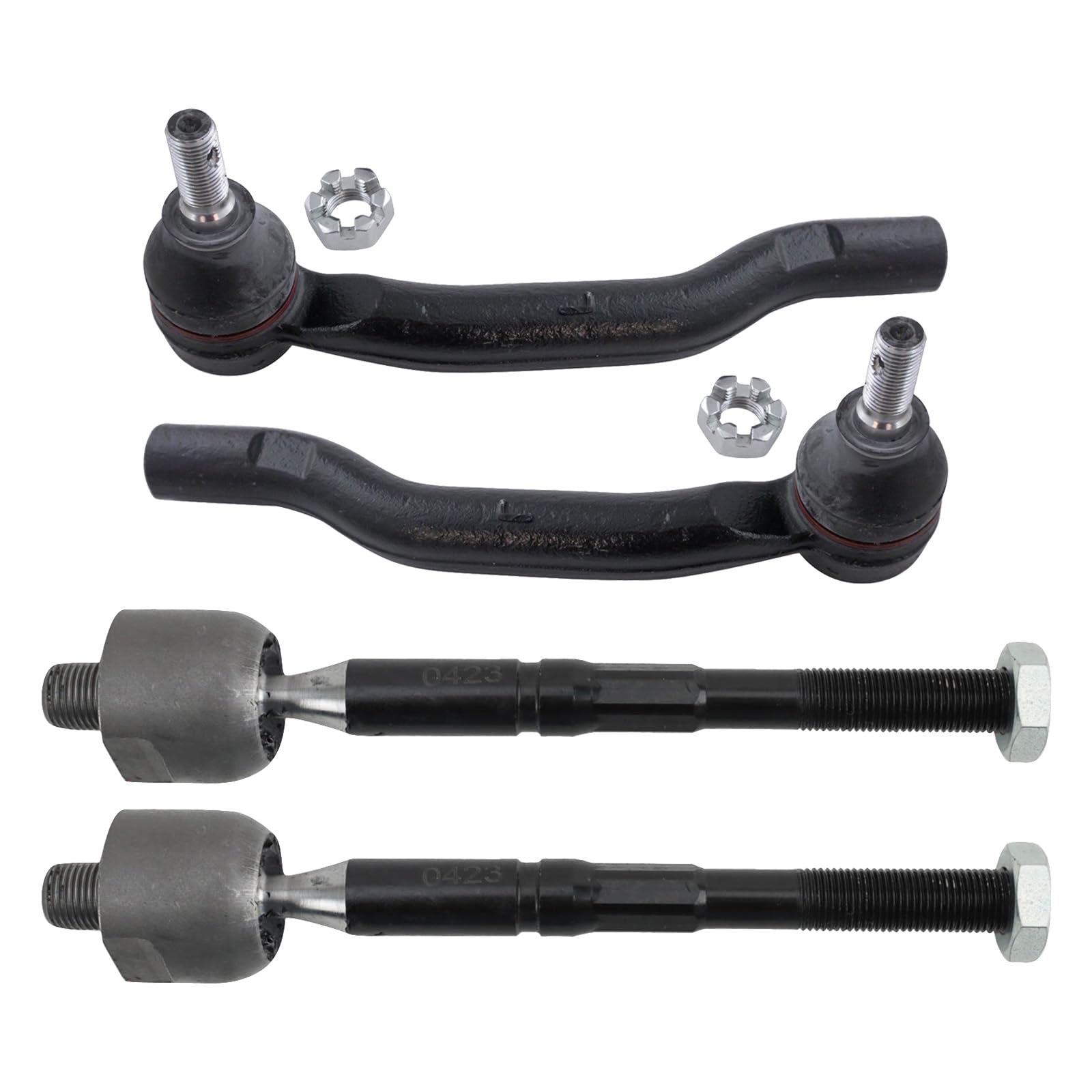 Trq Front Tie Rod Set Compatible With 2013-2018 Toyota Avalon 2012-2017 Camry