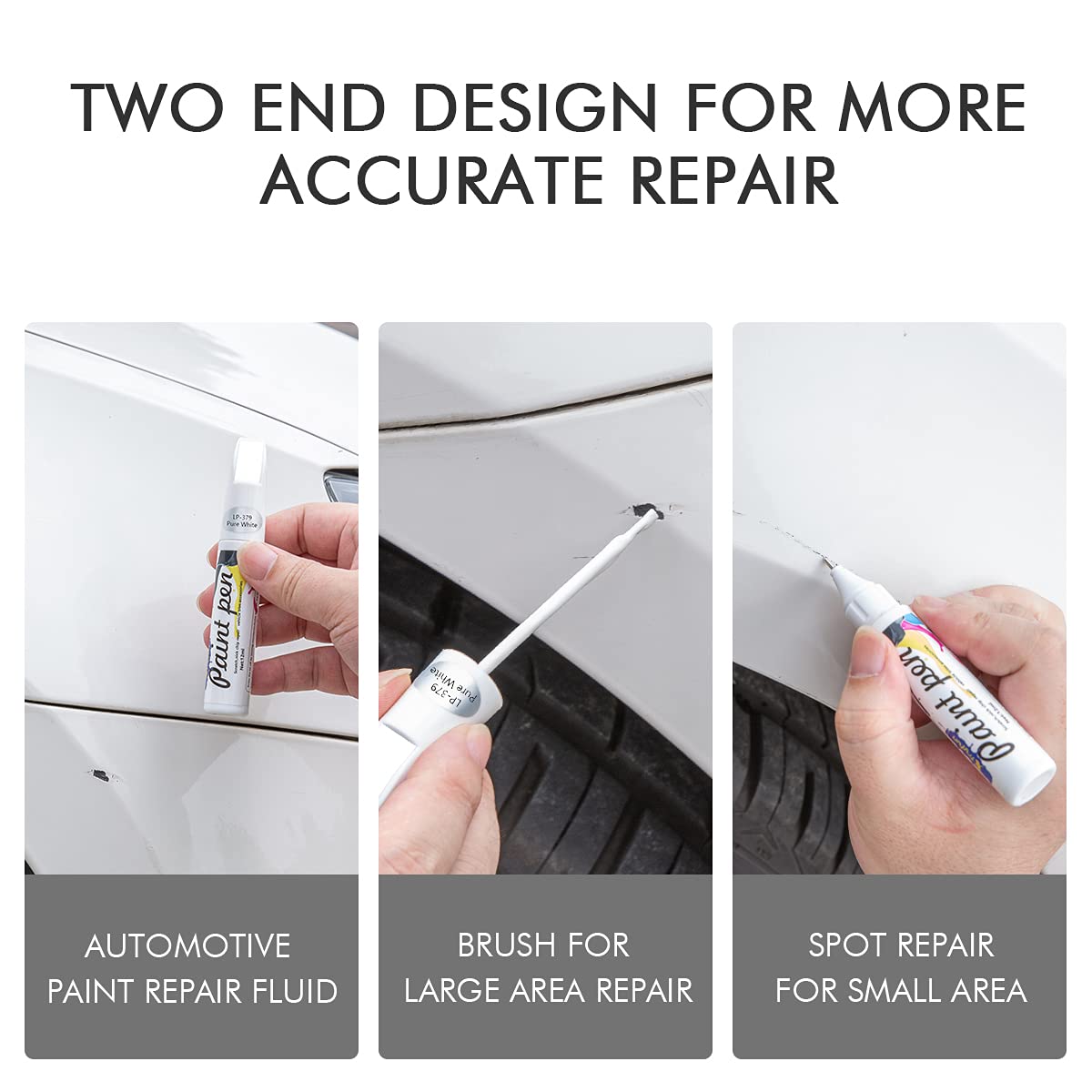 XTryfun Touch Up Paint for Cars Paint Scratch Repair, Waterproof Auto Scratch Remover Pen (Black Pearl)