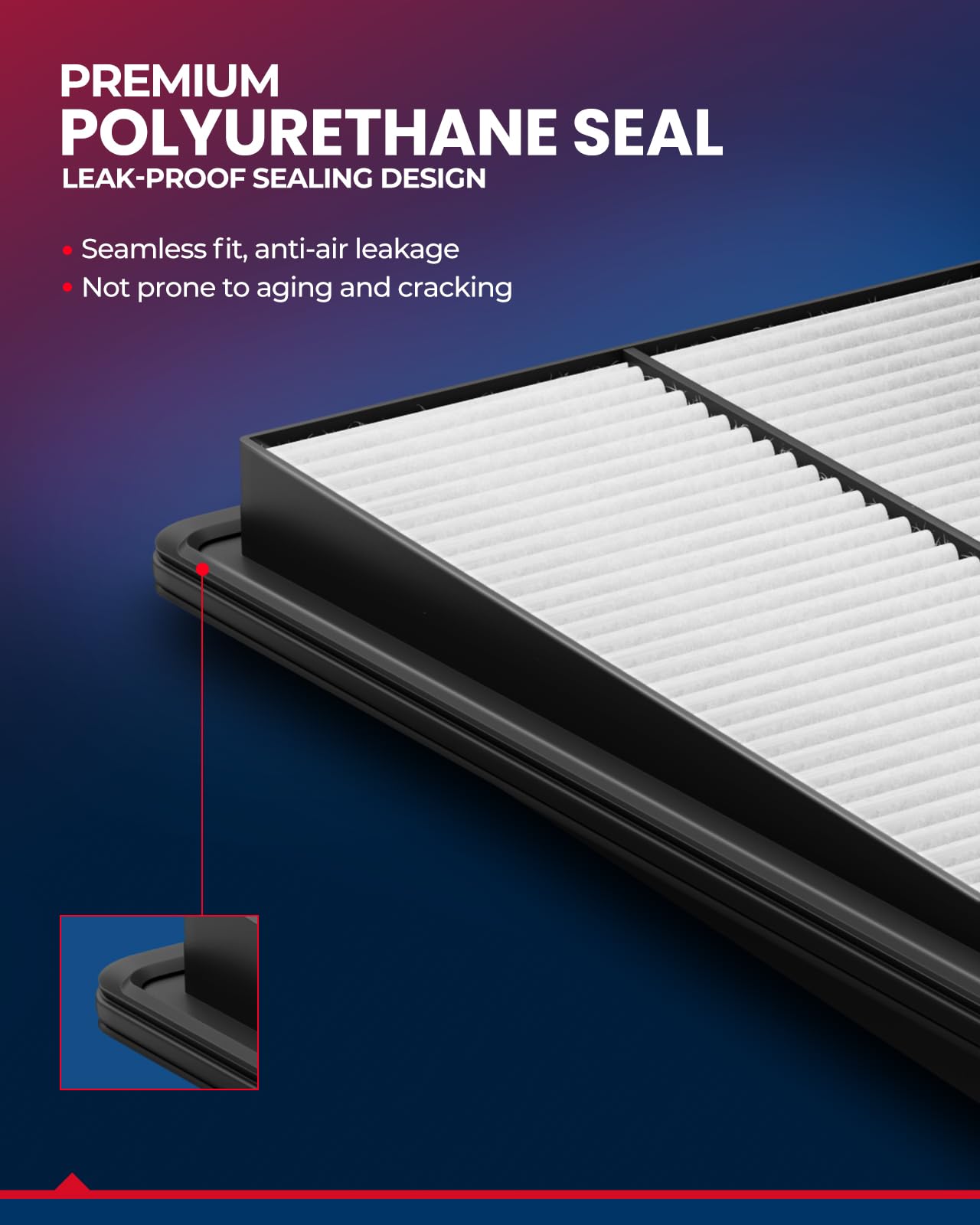 Kax Engine Air Filter, Ca11945 Replacement For Cr-V L4 2.4L 2015 2016, Advanced Air Filter Media, Increased Acceleration