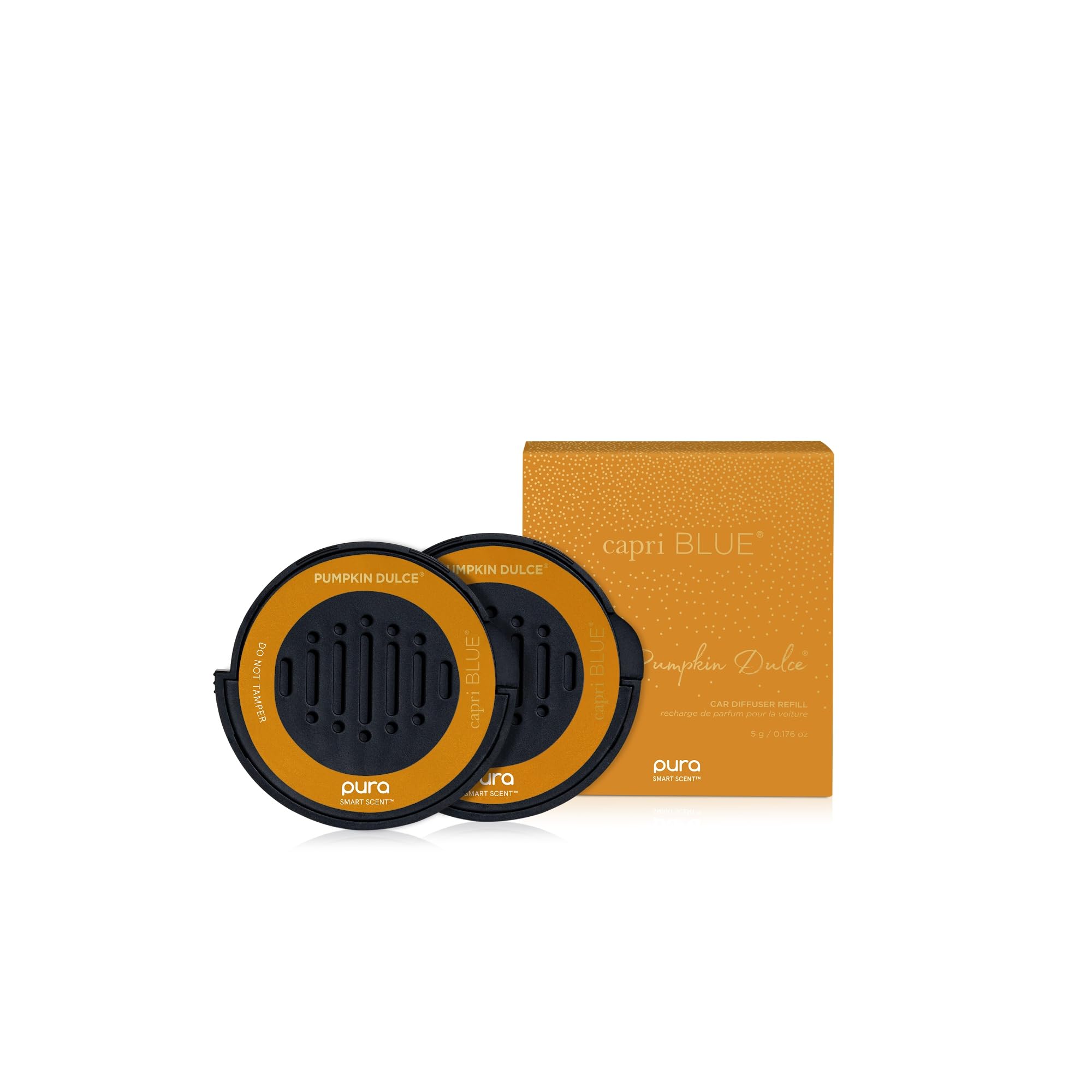 Capri Blue Pura Car Diffuser Refills - Includes 2 Car Air Freshener Diffuser Refills Only - Long Lasting Luxury Scented Freshene