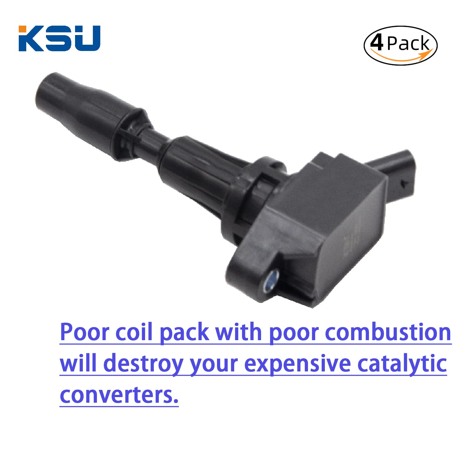 KSU Coil pack compatible with Kia Optima 2.0L L4 Turbocharged 2016-2020