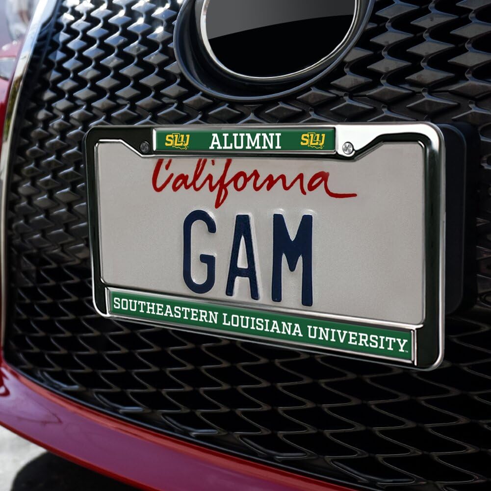 GRAPHICS & MORE Full Size Metal License Plate Frame - Southeastern Louisiana Lions Alumni