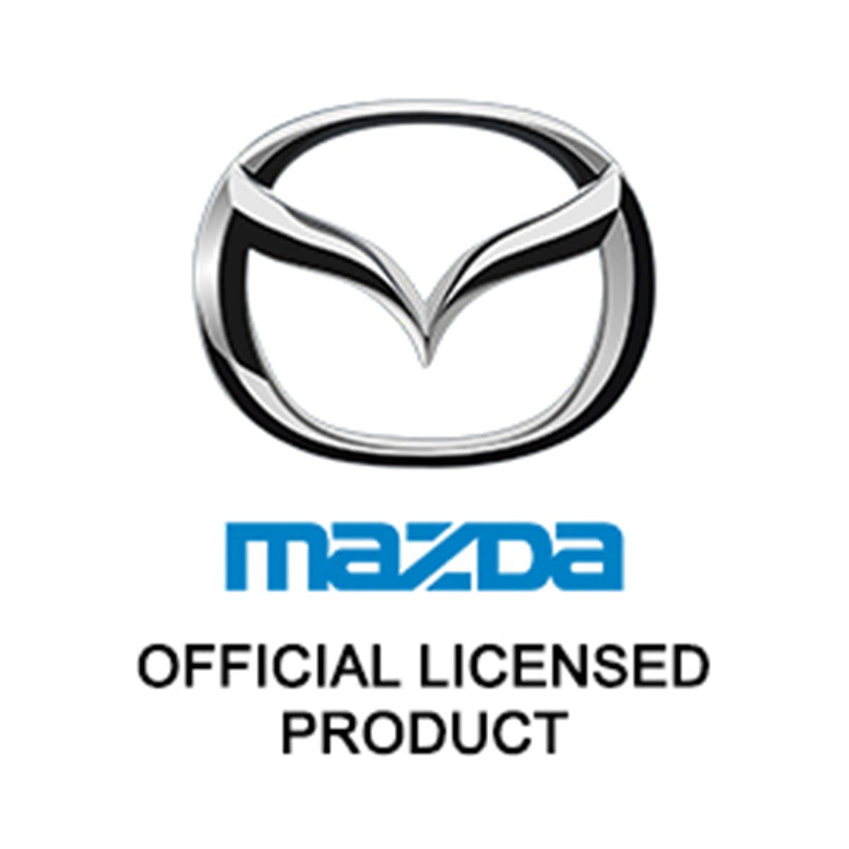 Au-Tomotive Gold Notched Stainless Steel License Plate Frame For Mazda Zoom Zoom (Black)