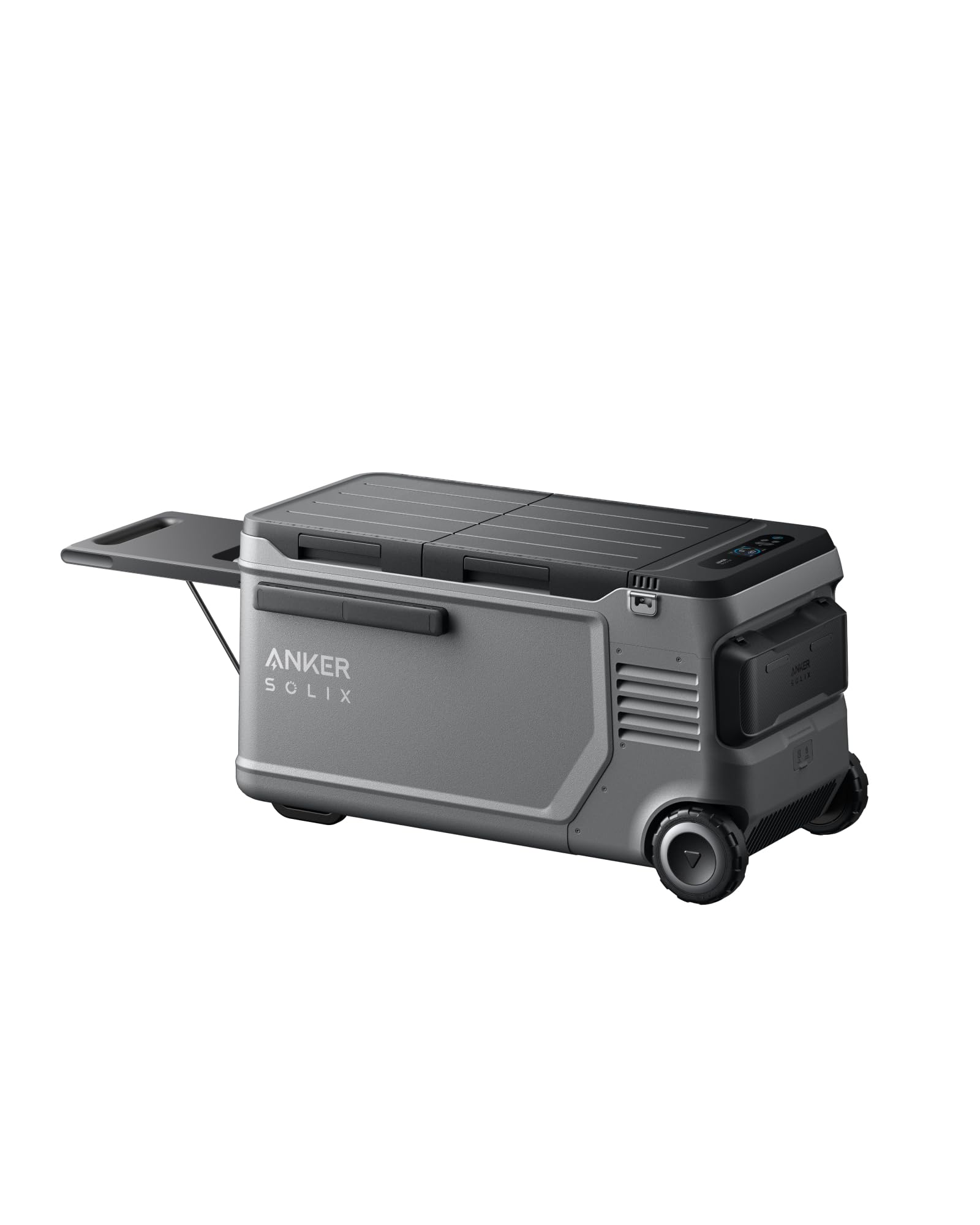 Anker SOLIX EverFrost 2 58L Cooler, 61 qt Car Refrigerator, Electric Cooler with 288Wh Battery, Powered by AC/DC or Solar, for C