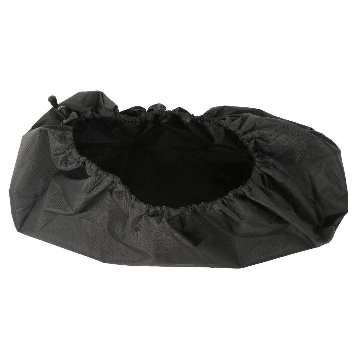 WOWTK Waterproof Saddlebag Speaker Lid Covers for Harley Touring Models 1994-2024, Black, Nylon, Model TK-G-0087-B