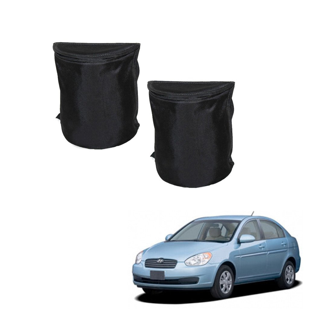 Kozdiko Semi Cylindrical Car Dustbin Set of 2 Pcs for Hyundai Verna Old