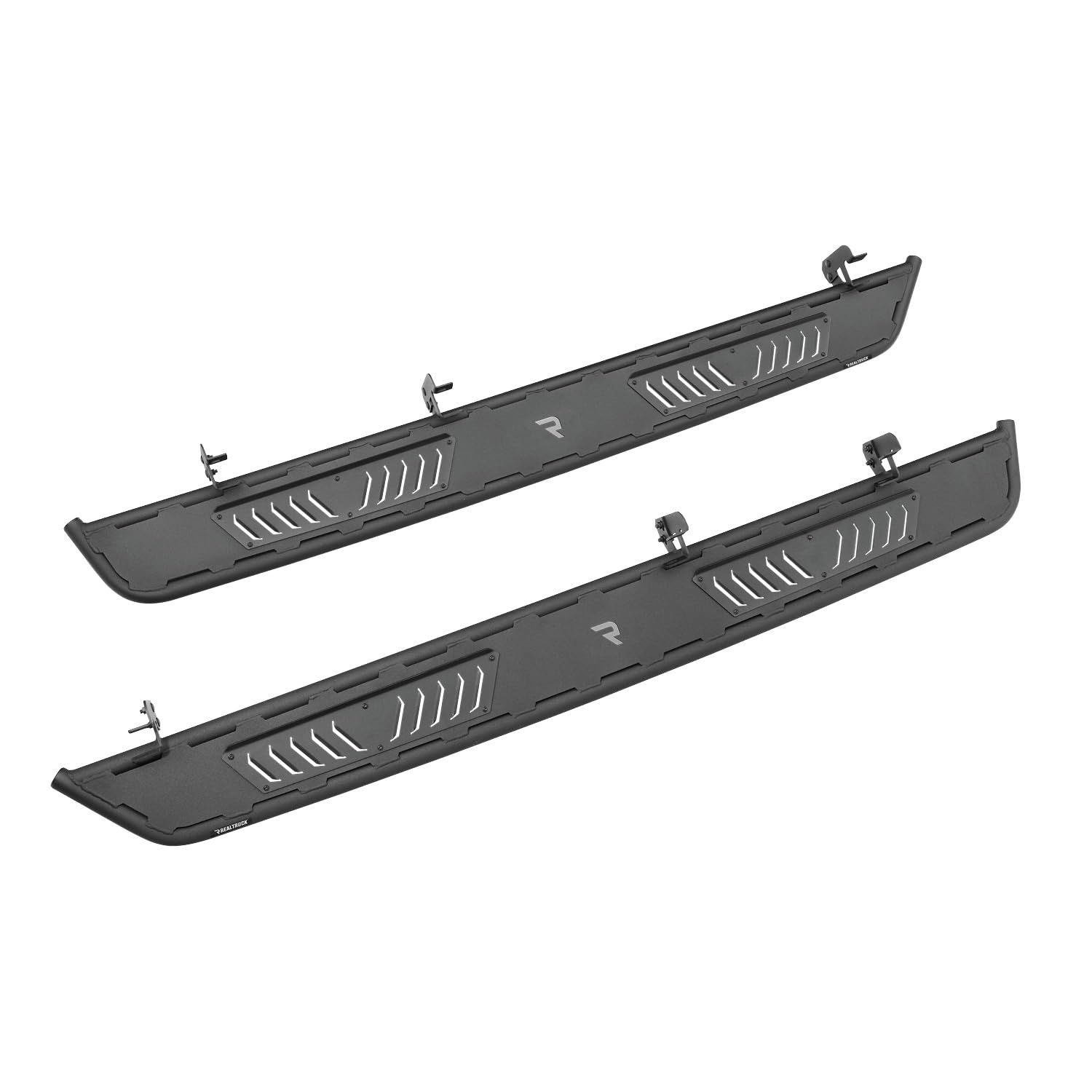 N-Fab Roan Running Boards For Silverado/Sierra | Cab Length, Extra Large 5.5' Step Plate, Textured Black | Nbc19Cc-Tx | Fits 2019-2024 Chevrolet Silverado/Gmc Sierra 1500, 2020-2021 2500/3500 Crew Cab