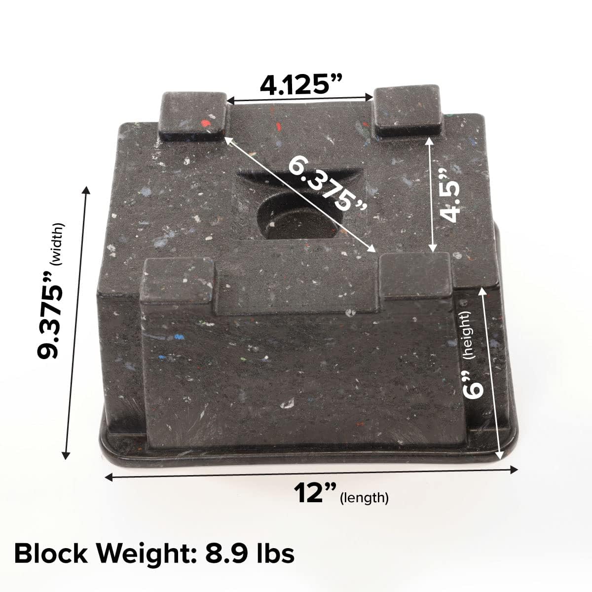 4-Pack Ox Blox Heavy Duty Trailer Jack Block - Made In Usa Rv Leveling Blocks - Supports Up To 10,000 Lbs - Rv Jack Blocks For A