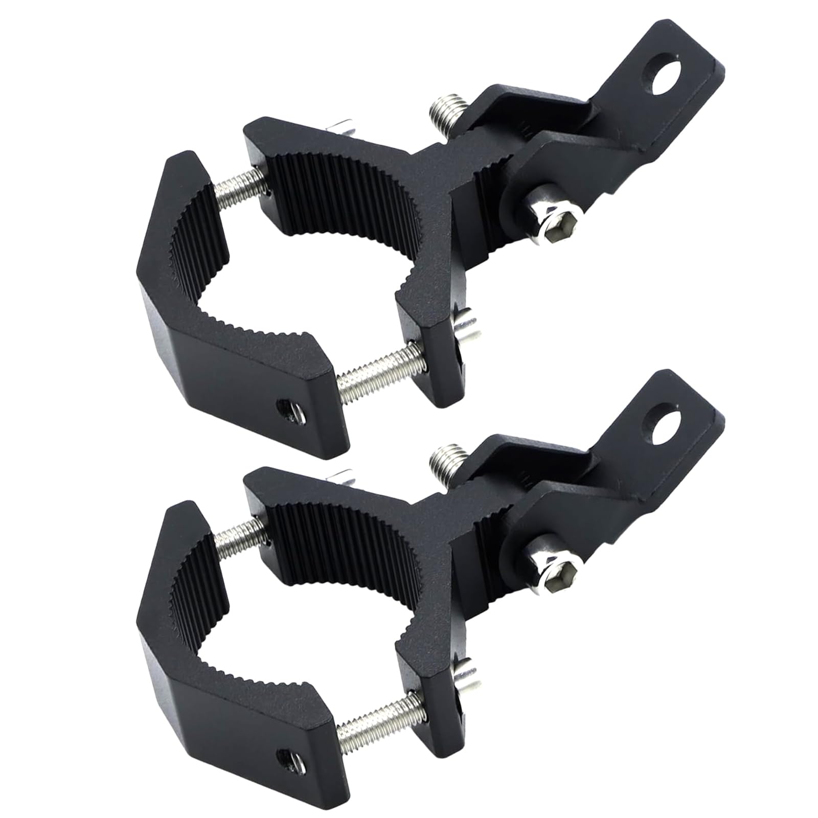 Motorcycle Spotlight Bracket, 2PCS Headlight Holder, Heavy-Duty Tube Clamp Mounting Bracket for 31mm-46mm ATV UTV Roll Bar (1.25