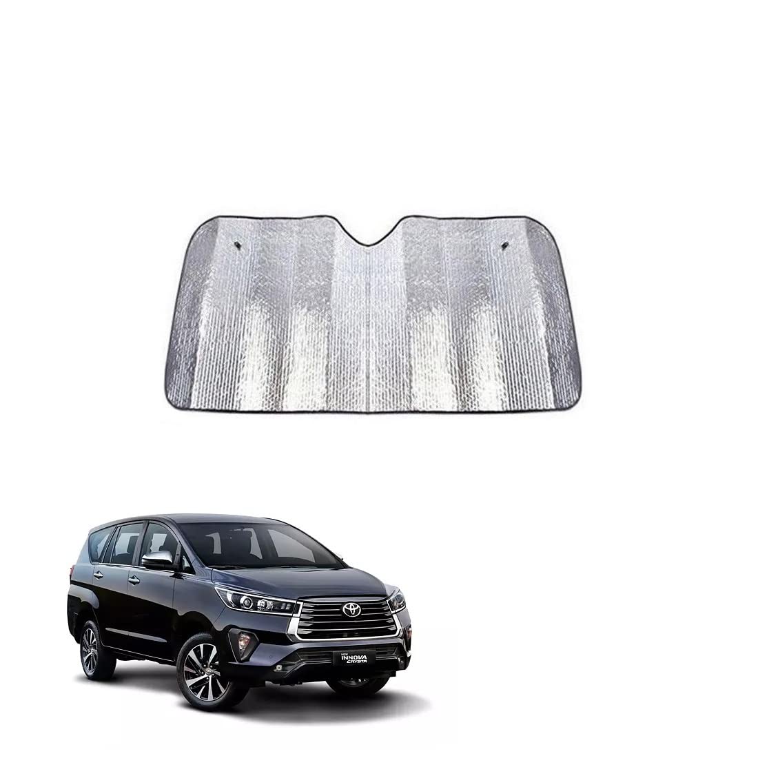 Car Windshield Silver Parking Foldable Sunshade for Heat Protection Useful on Front and Rear Windshield Glass Suitable for Innov