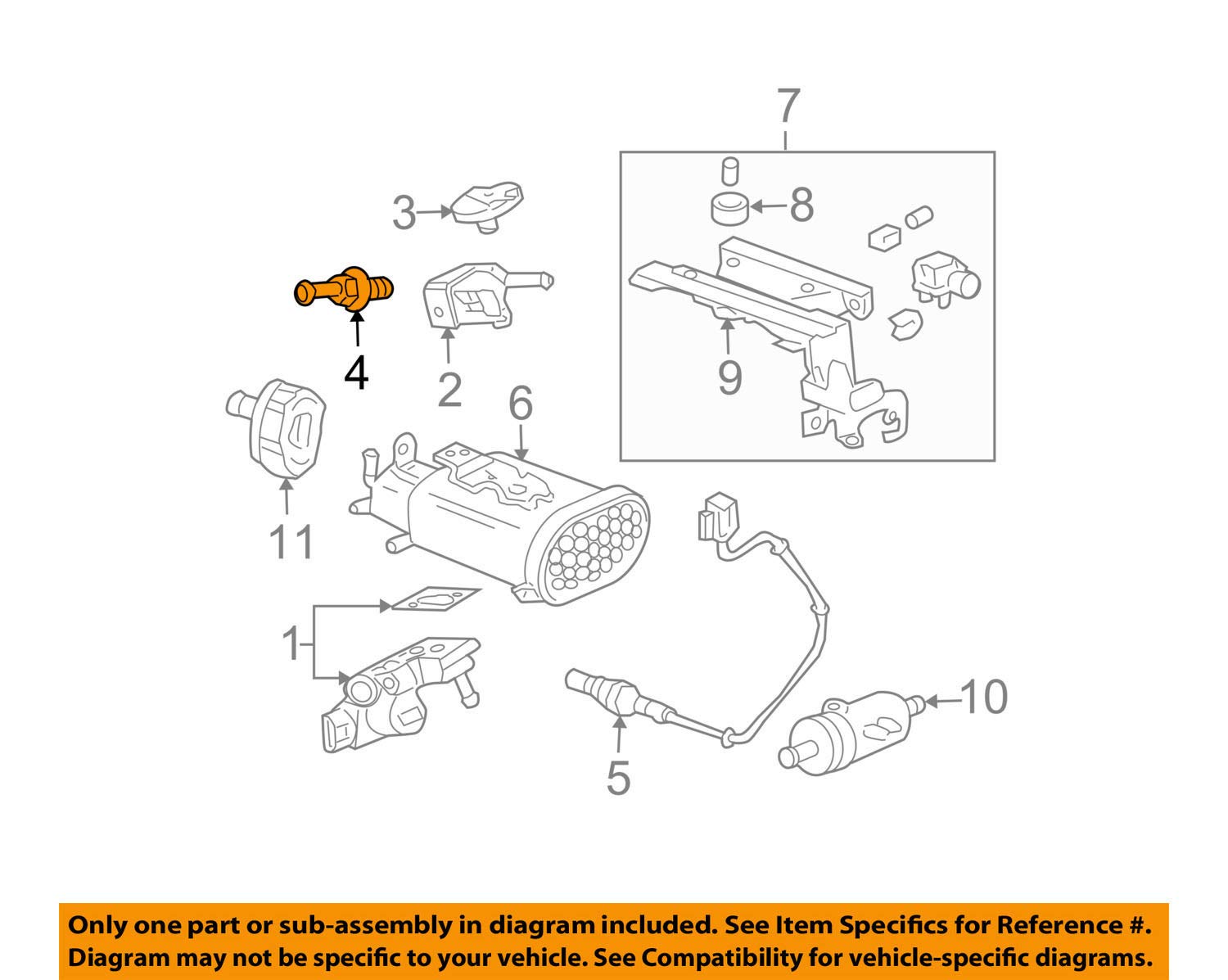Honda Genuine PCV Valve Assembly 17130-PND-A01 - Aluminum, Regular Size
