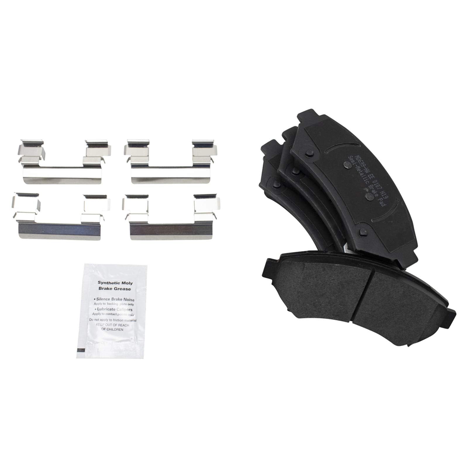 Trq Front Posi Metallic Brake Pad & Rotor Kit Compatible With Buick Chevy Olds Pontiac