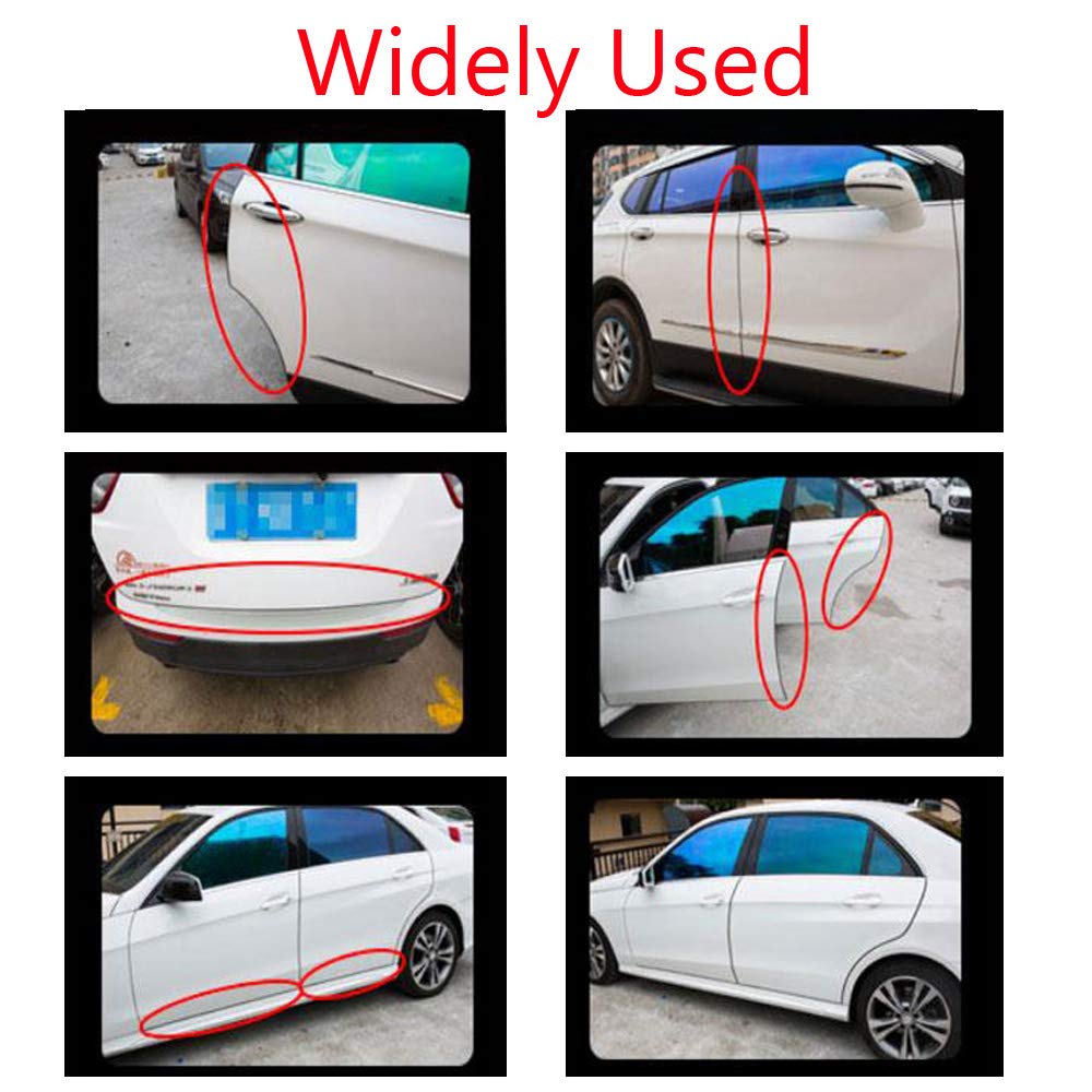 ESUPPORT 16ft U Shape Car Door Moulding Rubber Scratch Protector Strip Edge Guard Trim Seal - White, Model CXDSF5A