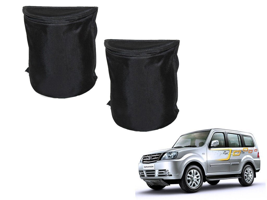 Kozdiko Semi Cylindrical Car Dustbin Set of 2 Pcs for Tata Sumo Grand