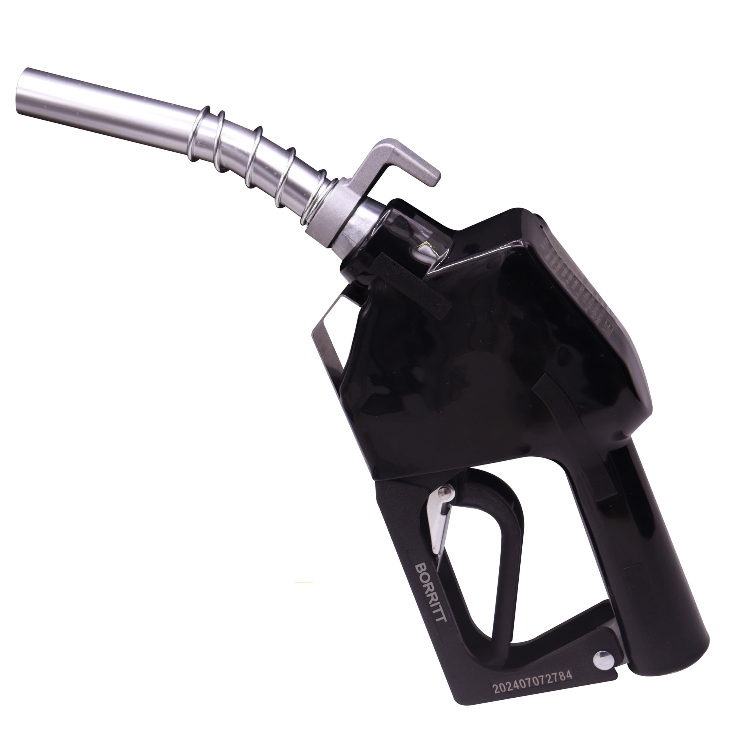 BORRITT Black 3/4inch NPT Automatic Shut-Off Fuel Nozzle With Hook+Filter Fuel Refilling Tool Used for diesel,gasoline,kerosen (