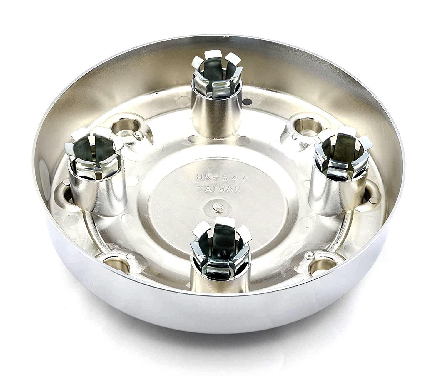 BB Auto New 8 Lug Front Wheel Hub Chrome Center Caps Set Pair 2 Aftermarket Replacements for 2000-2002 Dodge Ram 3500 1-TON Dual