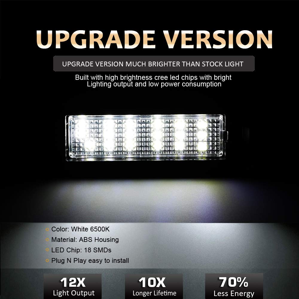 D-Lumina Led License Plate Light Tag Lamp Assembly Compatible With 2015-2023 Dodge Charger Challenger Chrysler 300 Pacifica And