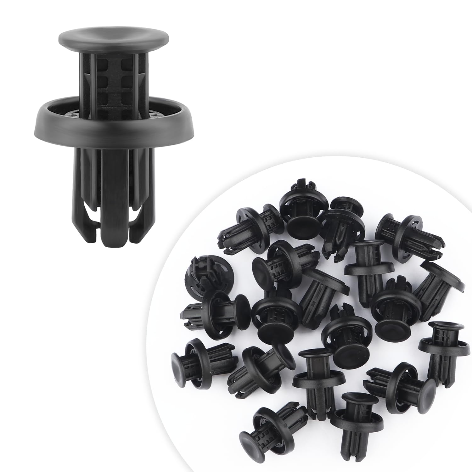 20PCS Car Front Bumper Clips Compatible with Honda & Acura,Push Type Car Clips Replacement Car Accessories OEM#91505-TM8-003,Pla