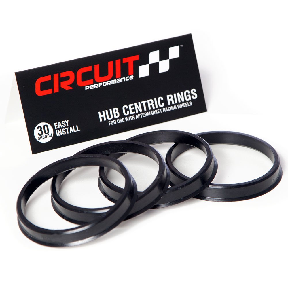 Circuit Performance 73.1Mm Od To 70.6Mm Id Black Plastic Polycarbonate Hub Centric Rings