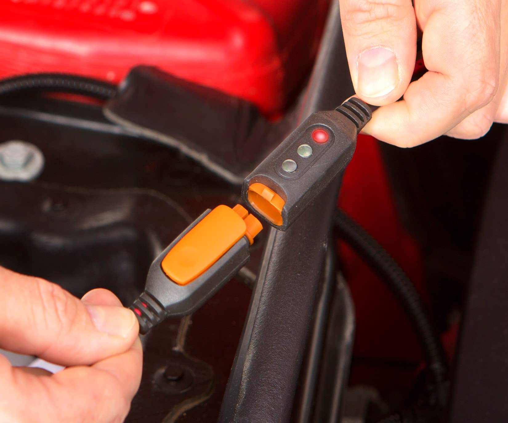 CTEK Comfort Indicator Pigtail 56-564, Black Plastic Connector for Battery Maintenance