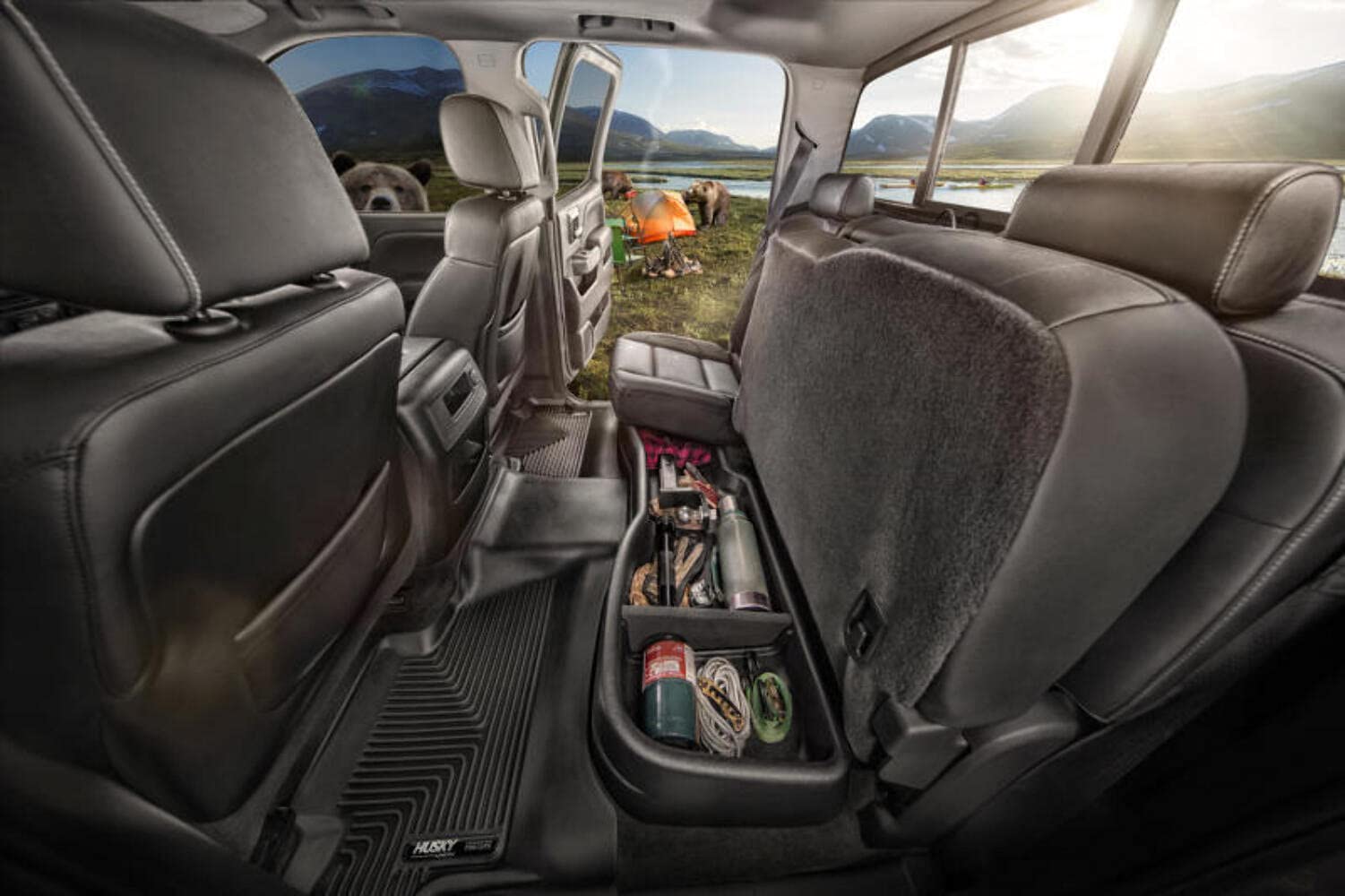 Husky Liners Gearbox - Under Seat Storage Box | Fits 2015-2024 F-150 (Includes 22-23 Lightning) W/Out Optional Fold Flat Stg Box